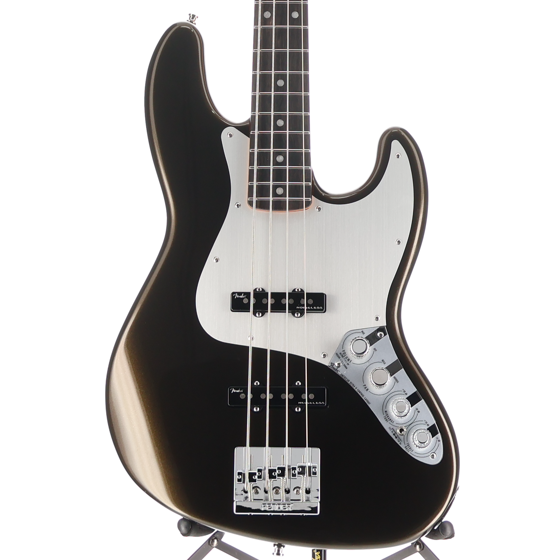 Fender American Ultra II Jazz Bass, Ebony Fingerboard, Texas Tea (X3) (27832)