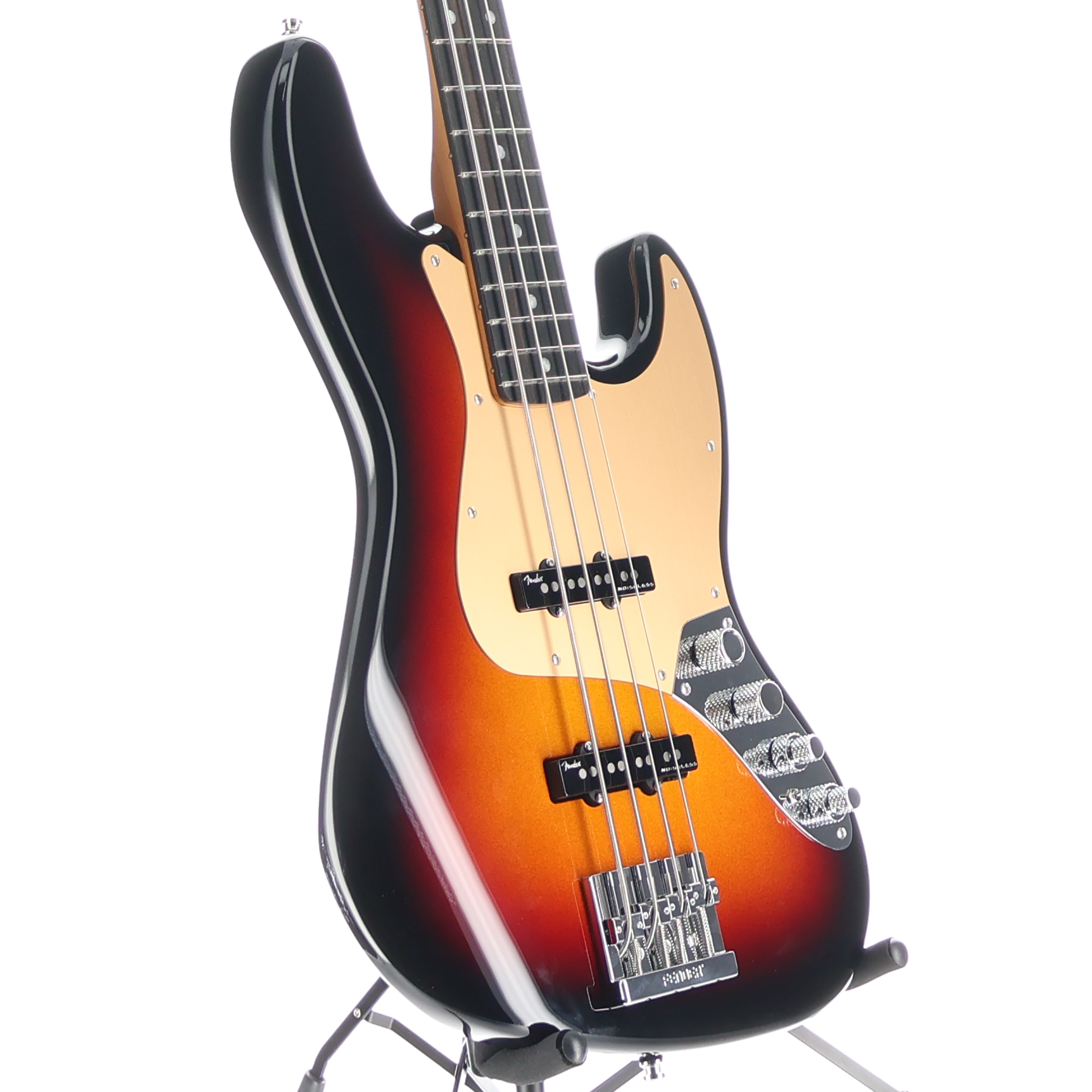 Fender American Ultra II Jazz Bass, Ebony Fingerboard, Ultraburst (H4) (06417)