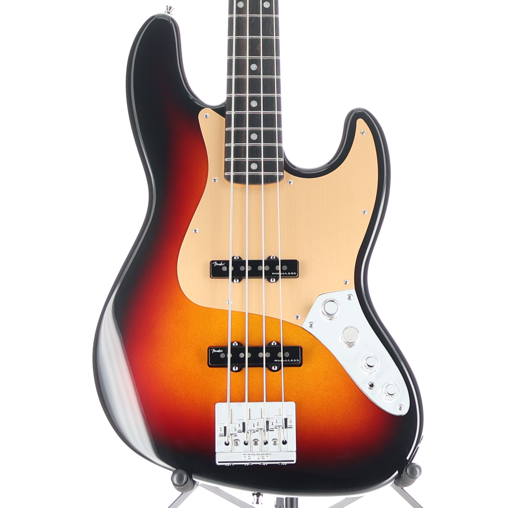 Fender American Ultra II Jazz Bass, Ebony Fingerboard, Ultraburst (H4) (06417)