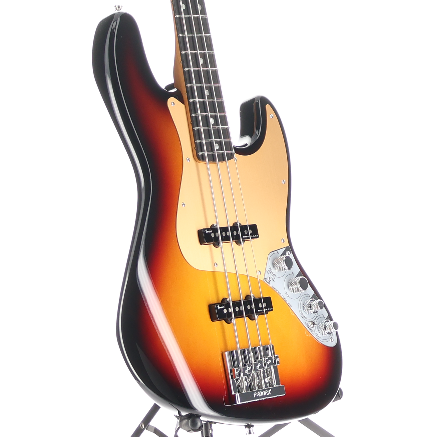 Fender American Ultra II Jazz Bass, Ebony Fingerboard, Ultraburst (P13) (30445)