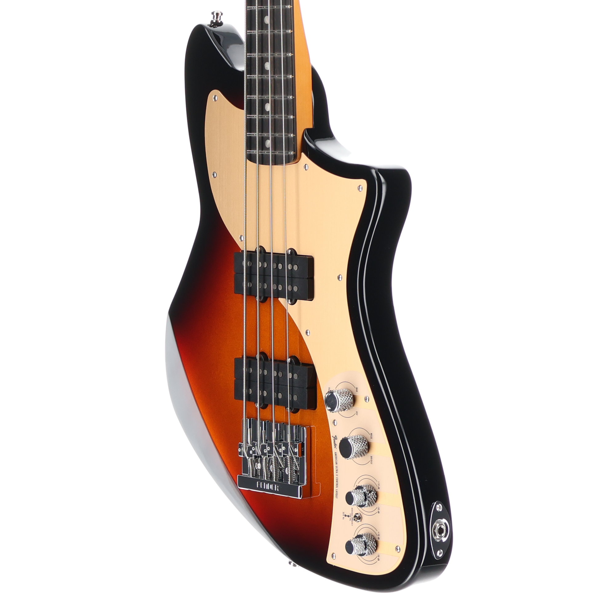 Fender American Ultra II Meteora Bass, Ebony Fingerboard, Ultraburst (RC4) (07747)