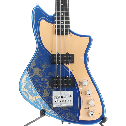 Fender American Ultra II Meteora Bass, Stratto Blue Gold Custom Paint (8962) (B8) (38962)