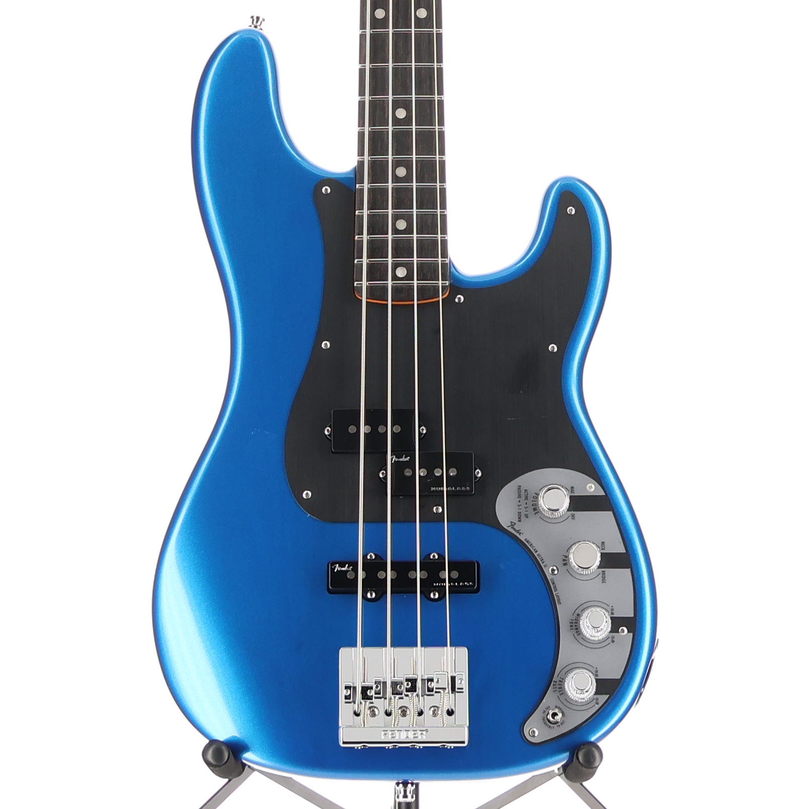 Fender American Ultra II Precision Bass, Ebony Fingerboard, Noble Blue (H12) (16685)
