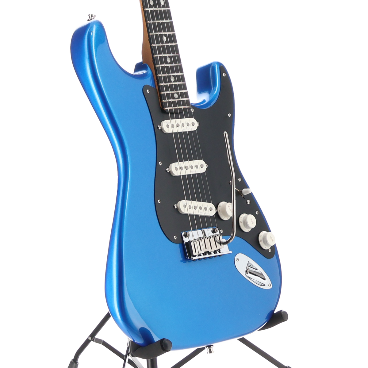 Fender American Ultra II Stratocaster Electric Guitar Ebony Fingerboard Noble Blue (F8) (24062)