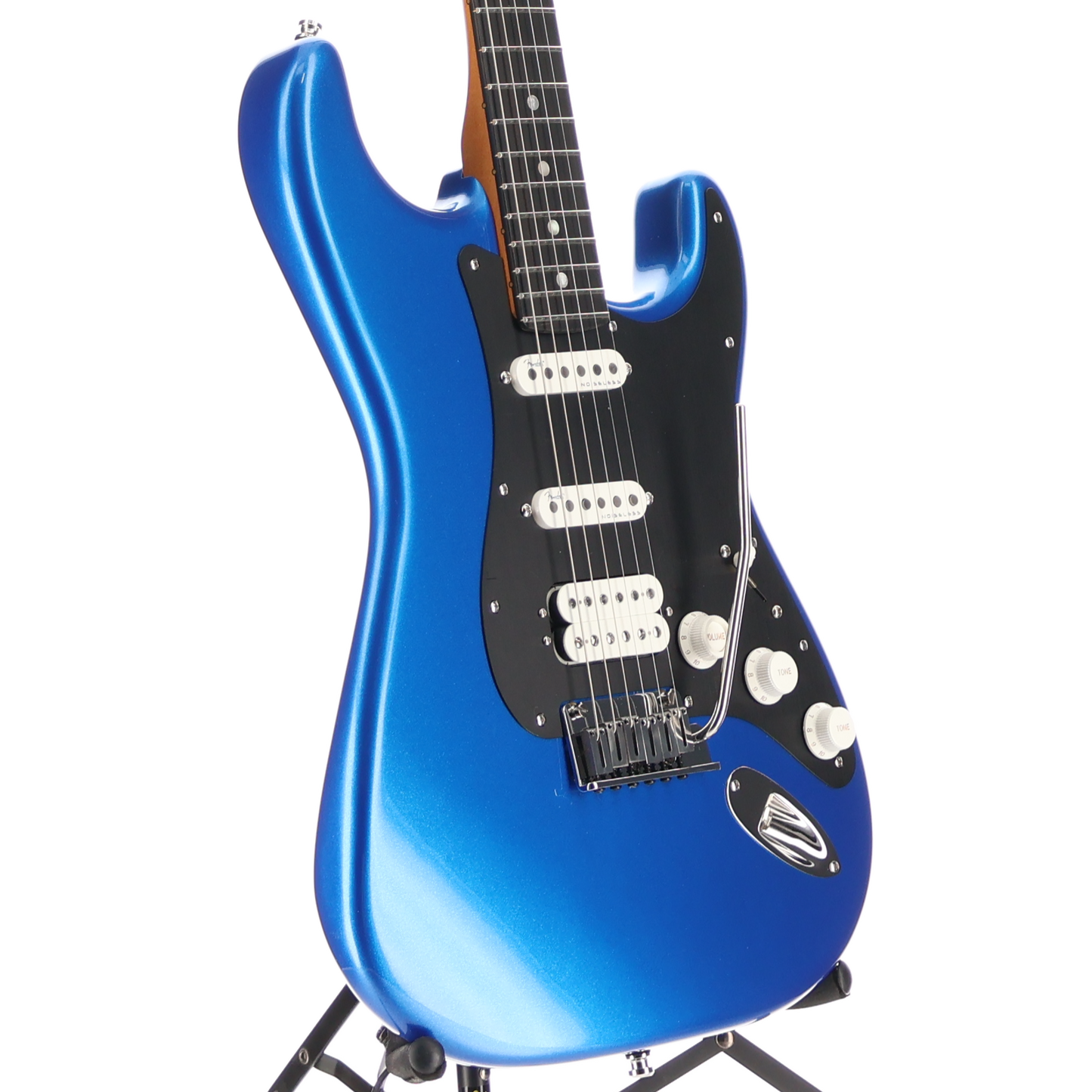 Fender American Ultra II Stratocaster® HSS, Ebony Fingerboard, Noble Blue (RC2) (34051)