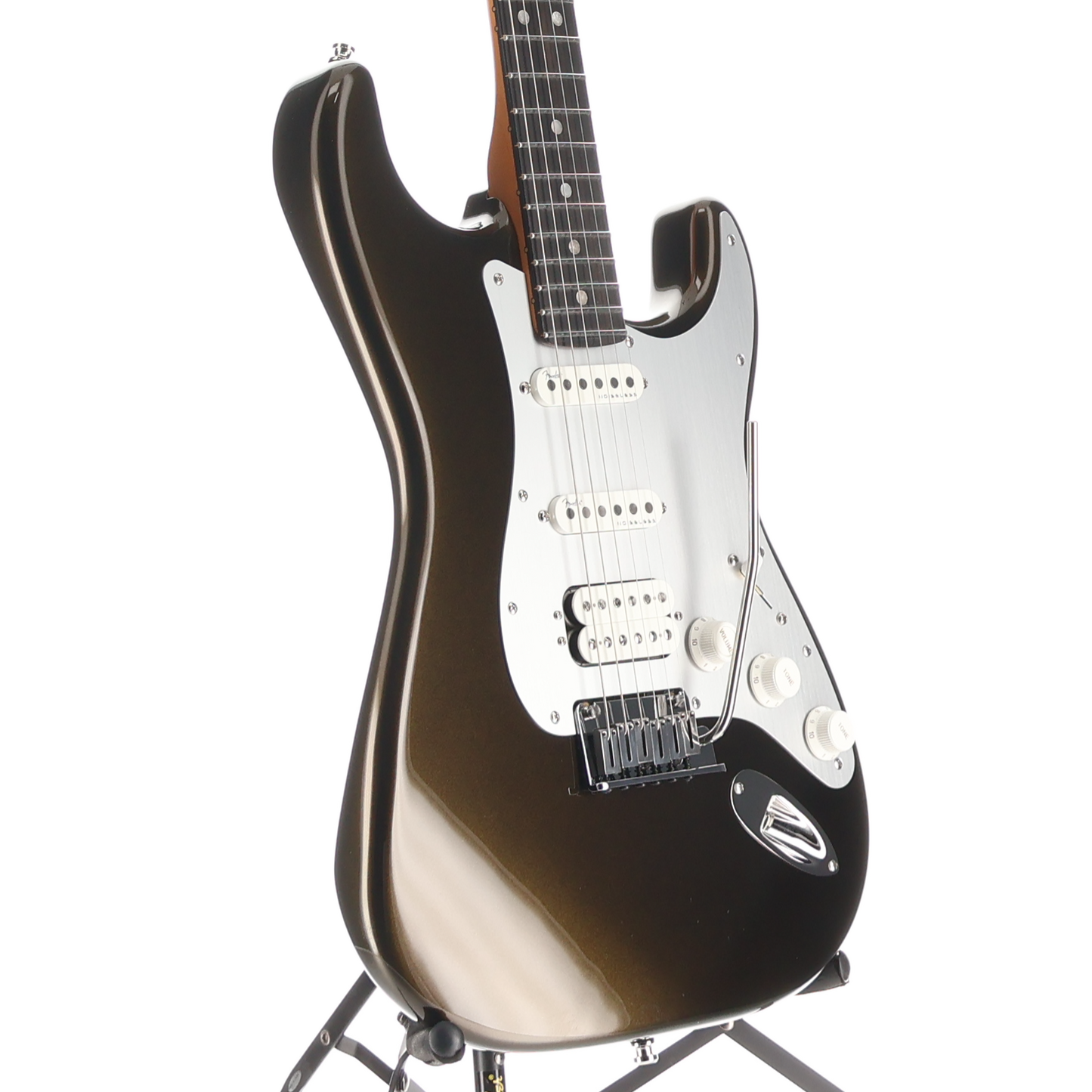 Fender American Ultra II Stratocaster HSS, Ebony Fingerboard, Texas Tea (BB3) (23920)
