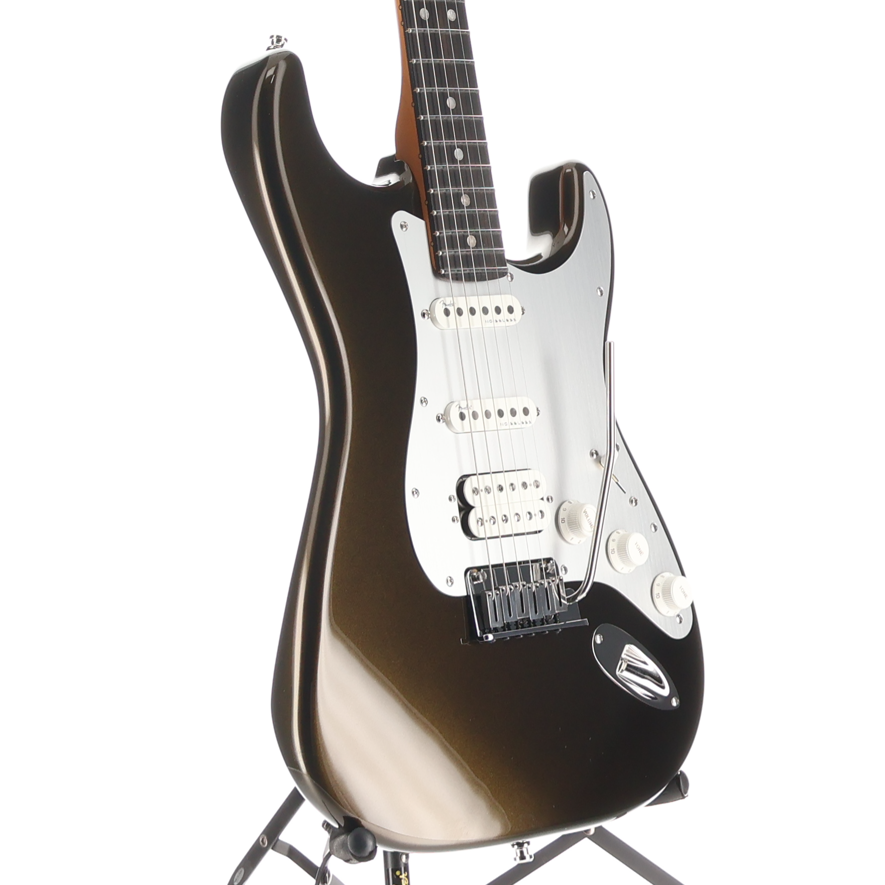 Fender American Ultra II Stratocaster HSS, Ebony Fingerboard, Texas Tea (BB3) (23920)