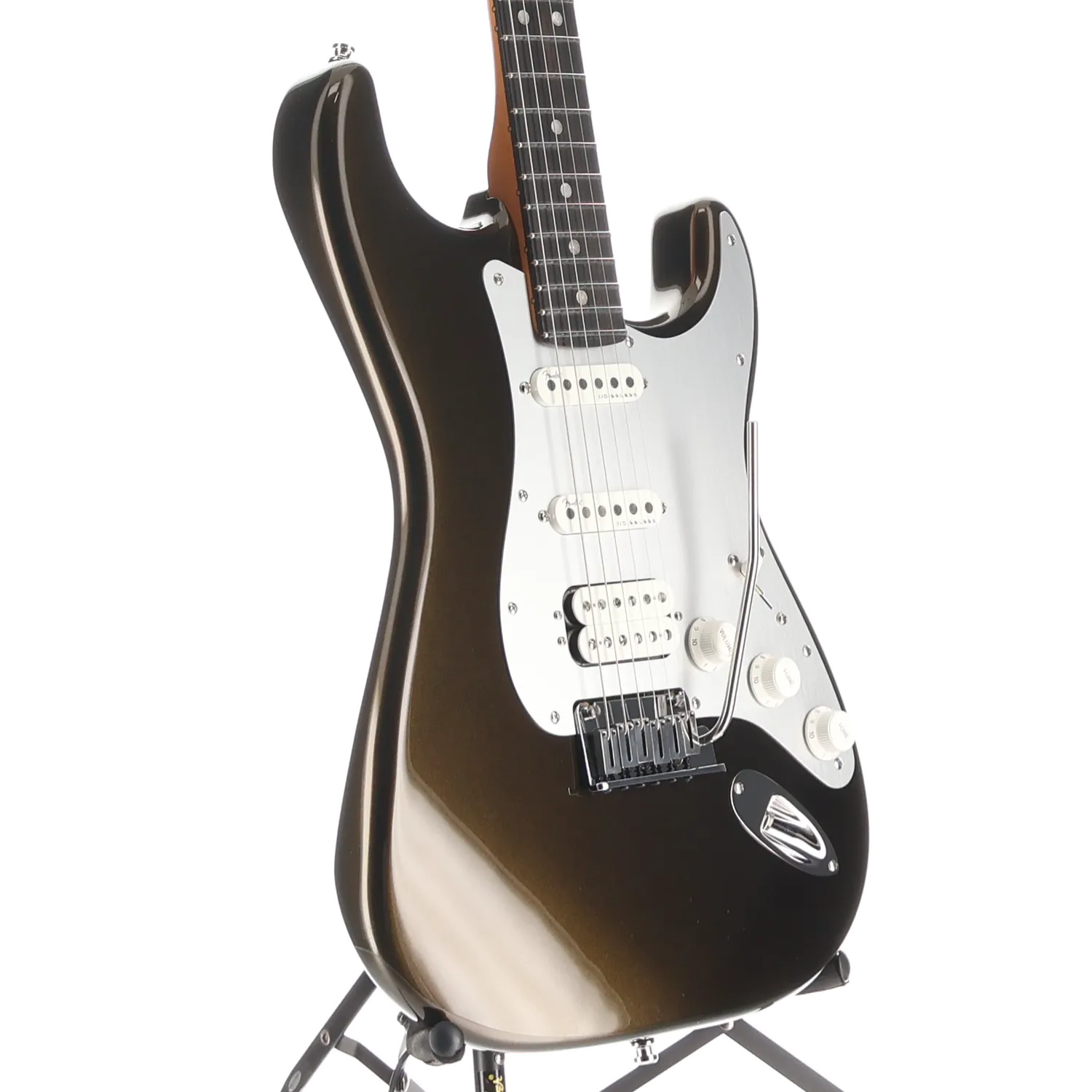 Fender American Ultra II Stratocaster HSS, Ebony Fingerboard, Texas Tea (BB3) (23920)