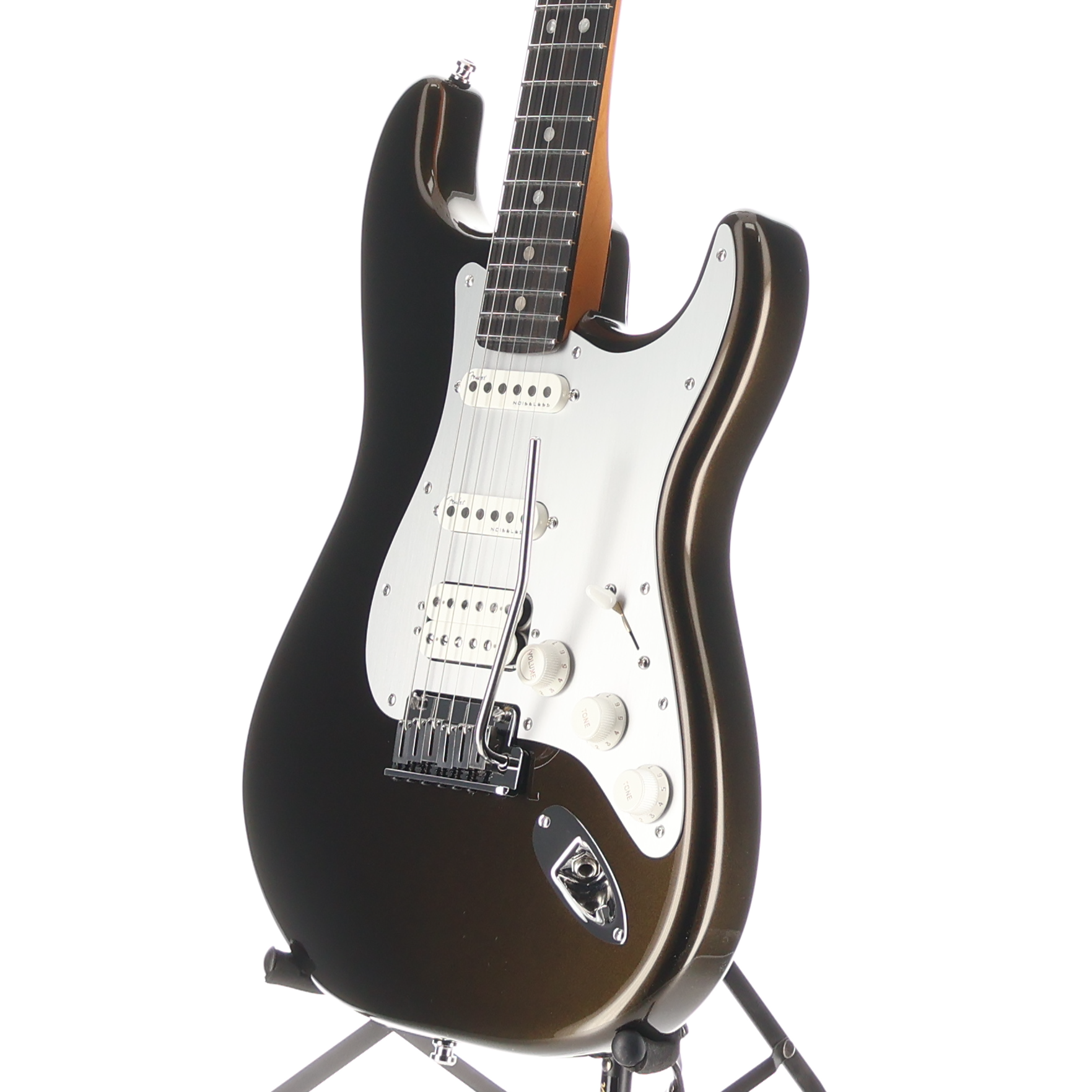 Fender American Ultra II Stratocaster HSS, Ebony Fingerboard, Texas Tea (BB3) (23920)