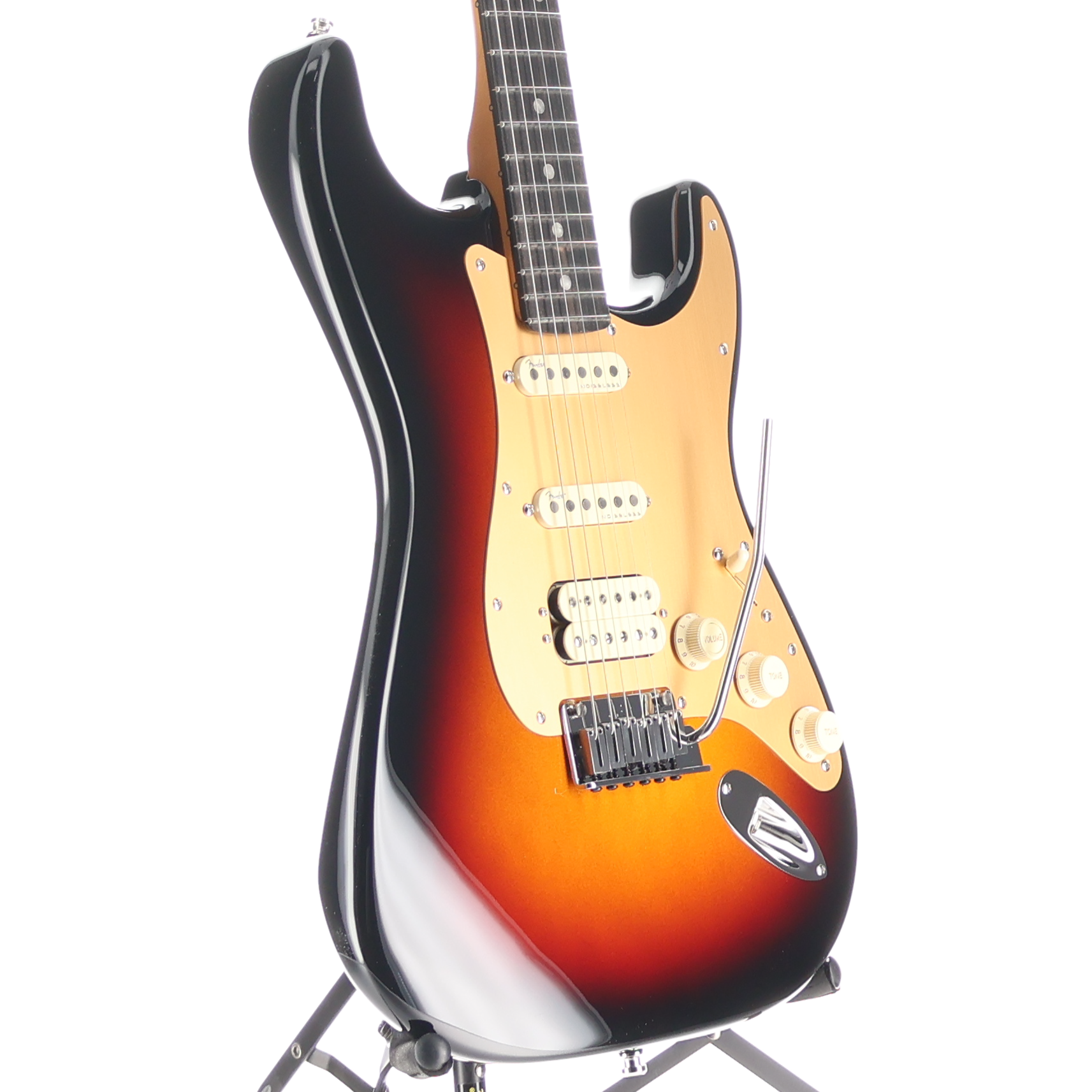 Fender American Ultra II Stratocaster HSS, Ebony Fingerboard, Ultraburst (RC1) (24888)