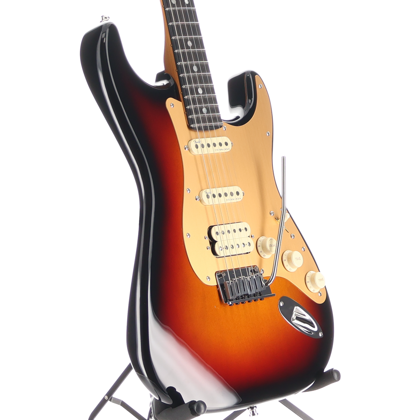 Fender American Ultra II Stratocaster HSS, Ebony Fingerboard, Ultraburst (RC2) (07663)