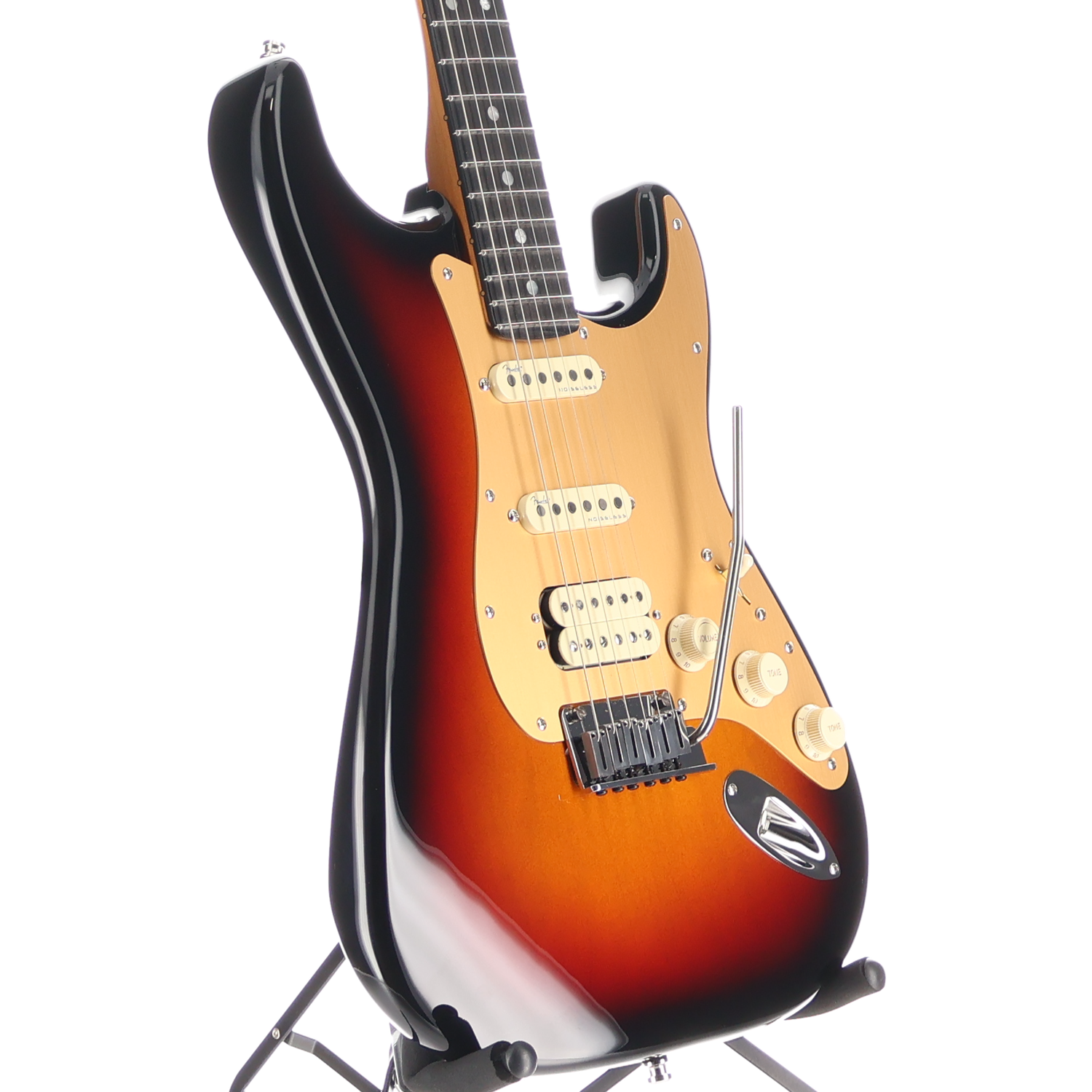 Fender American Ultra II Stratocaster HSS, Ebony Fingerboard, Ultraburst (RC2) (07663)