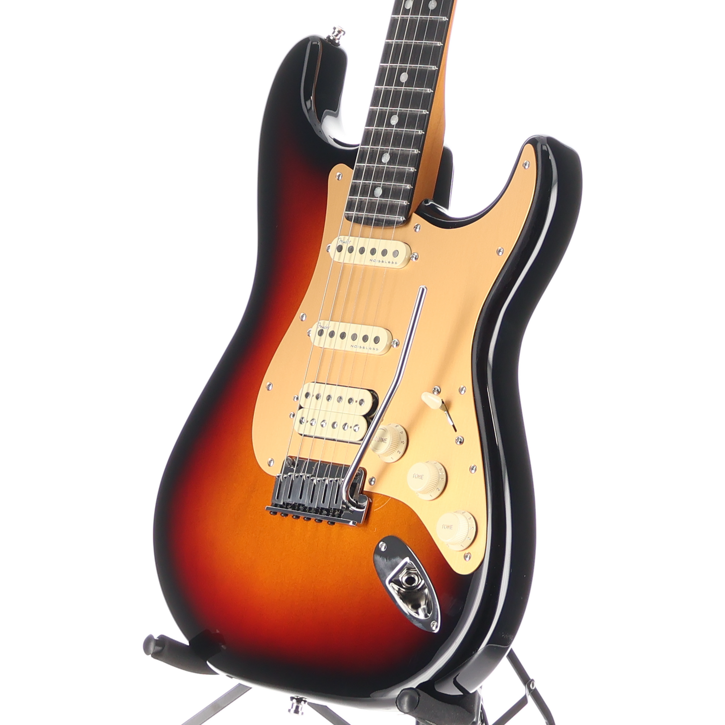 Fender American Ultra II Stratocaster HSS, Ebony Fingerboard, Ultraburst (RC2) (07663)