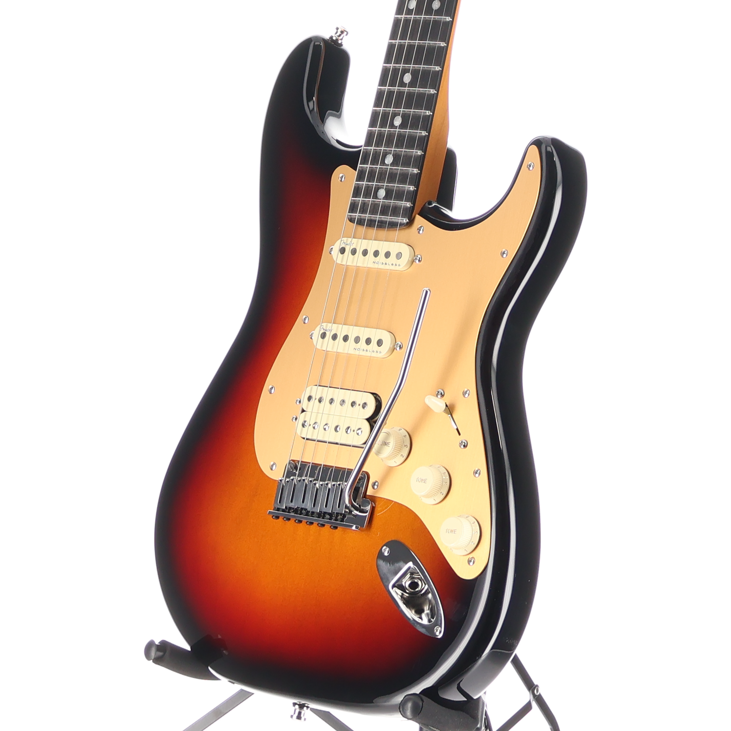 Fender American Ultra II Stratocaster HSS, Ebony Fingerboard, Ultraburst (RC2) (07663)