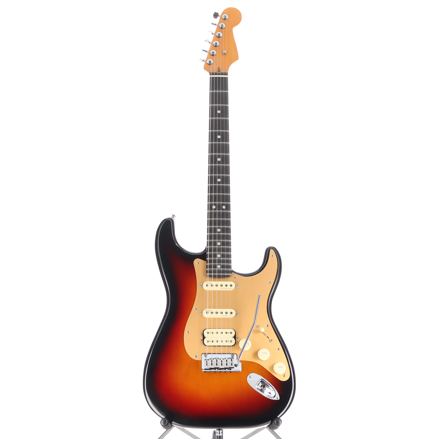Fender American Ultra II Stratocaster HSS, Ebony Fingerboard, Ultraburst (RC2) (07663)