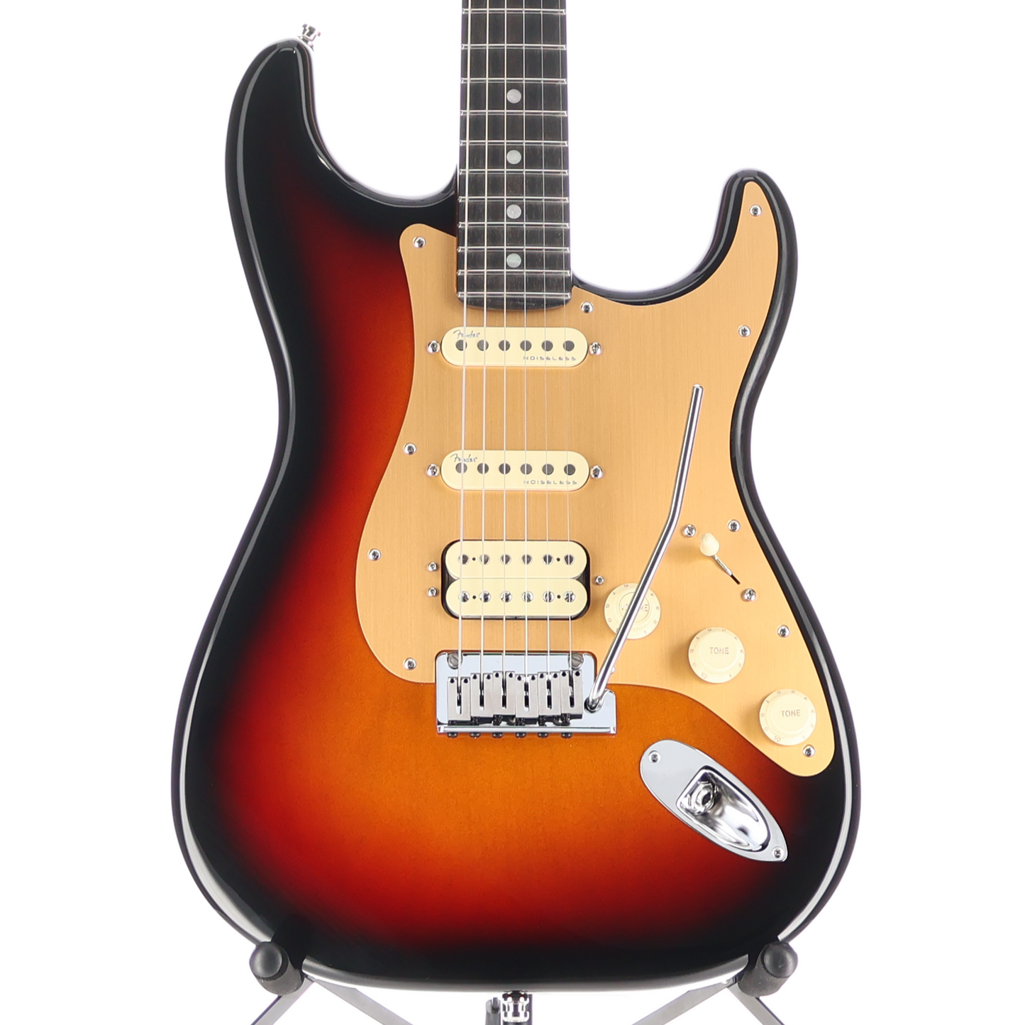Fender American Ultra II Stratocaster HSS, Ebony Fingerboard, Ultraburst (RC2) (07663)