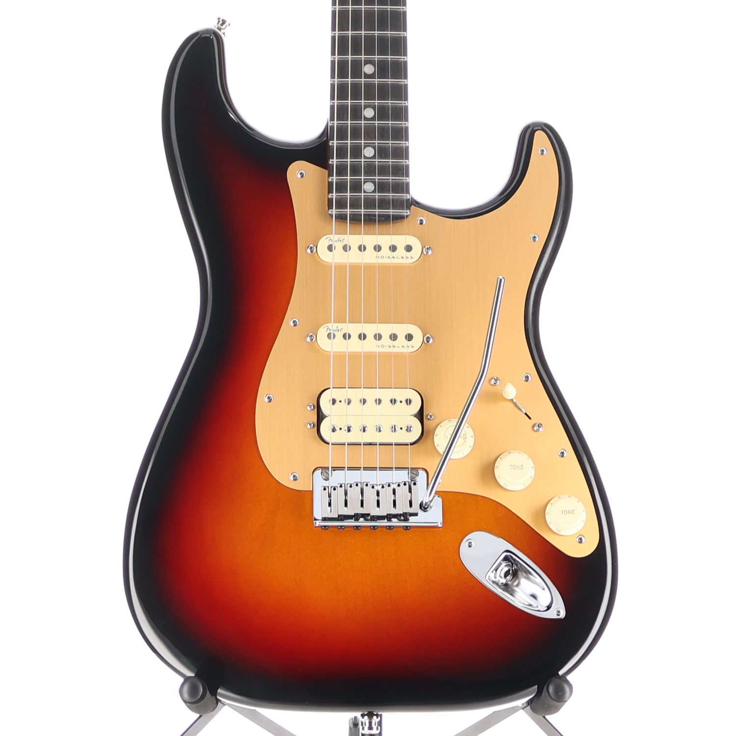 Fender American Ultra II Stratocaster HSS, Ebony Fingerboard, Ultraburst (RC2) (07663)