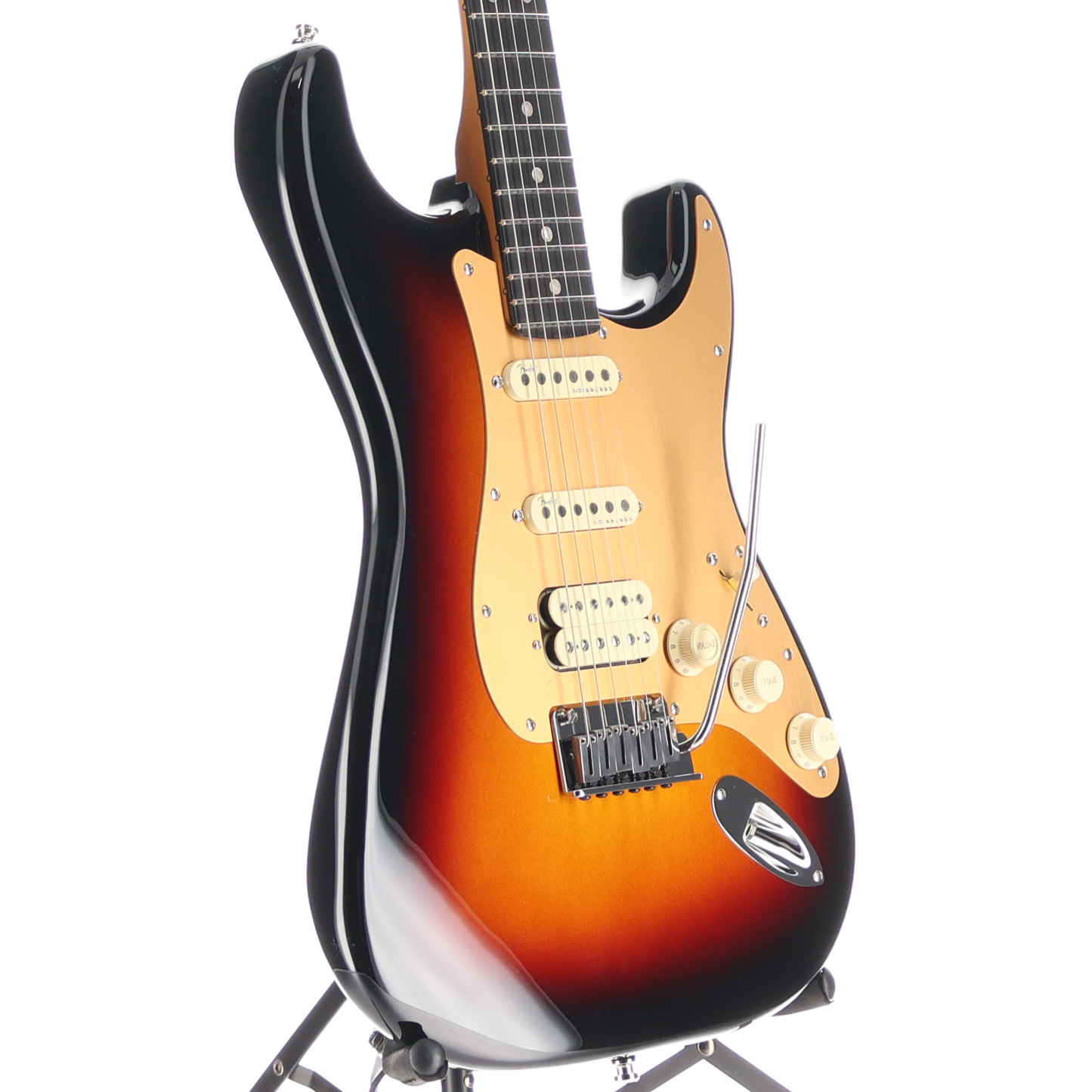 Fender American Ultra II Stratocaster HSS, Ebony Fingerboard, Ultraburst (X4) (23929)