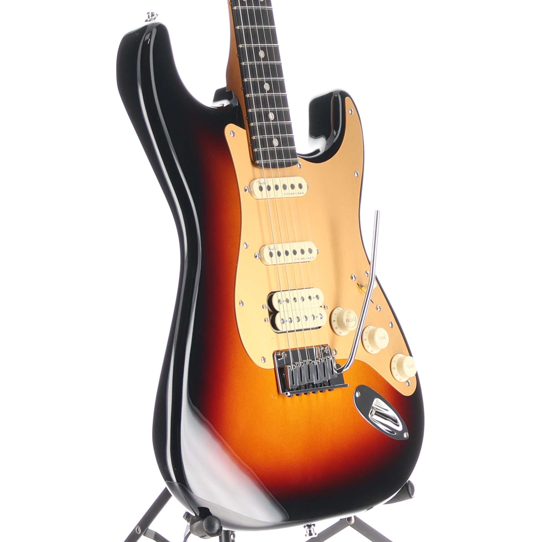 Fender American Ultra II Stratocaster HSS, Ebony Fingerboard, Ultraburst (X4) (23929)