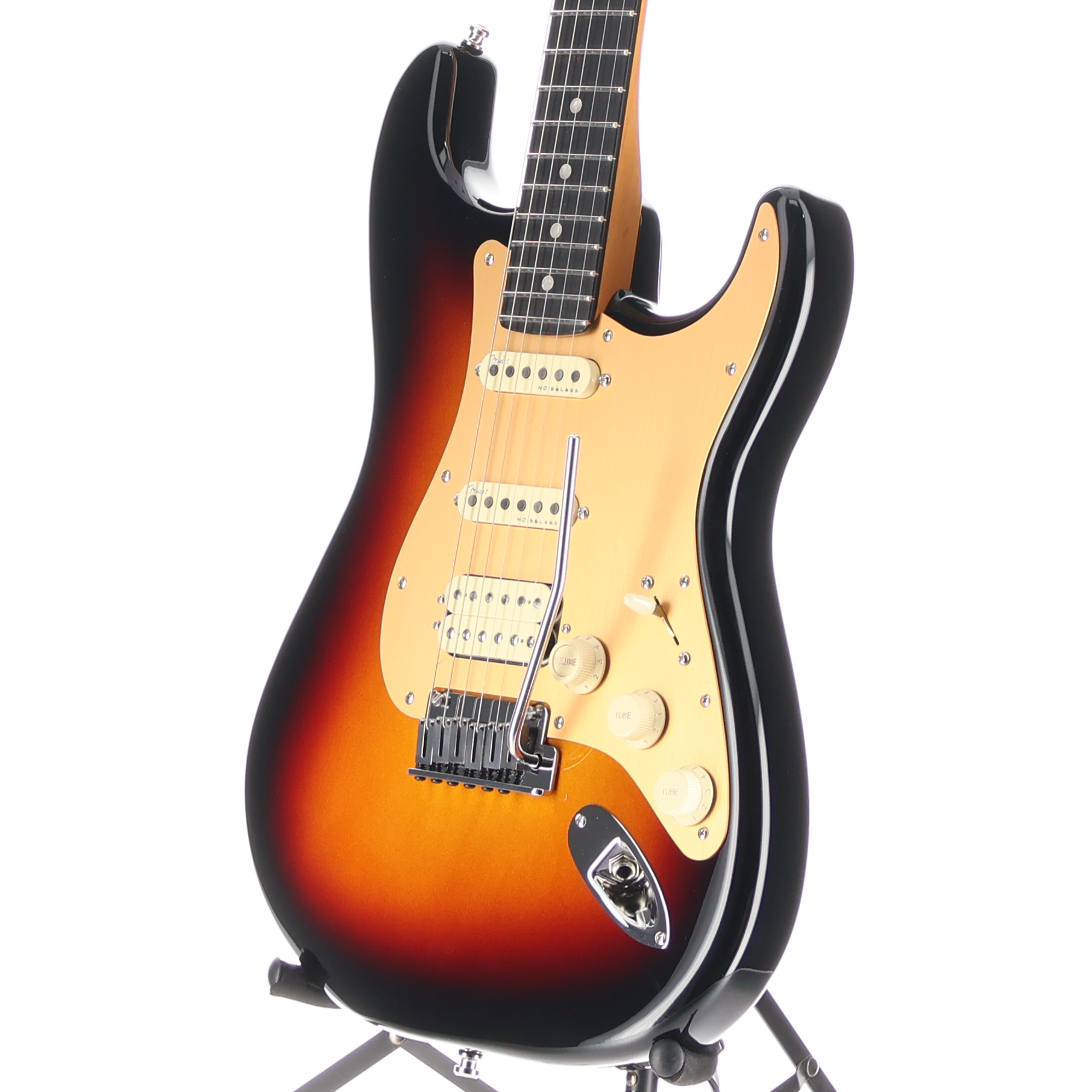 Fender American Ultra II Stratocaster HSS, Ebony Fingerboard, Ultraburst (X4) (23929)