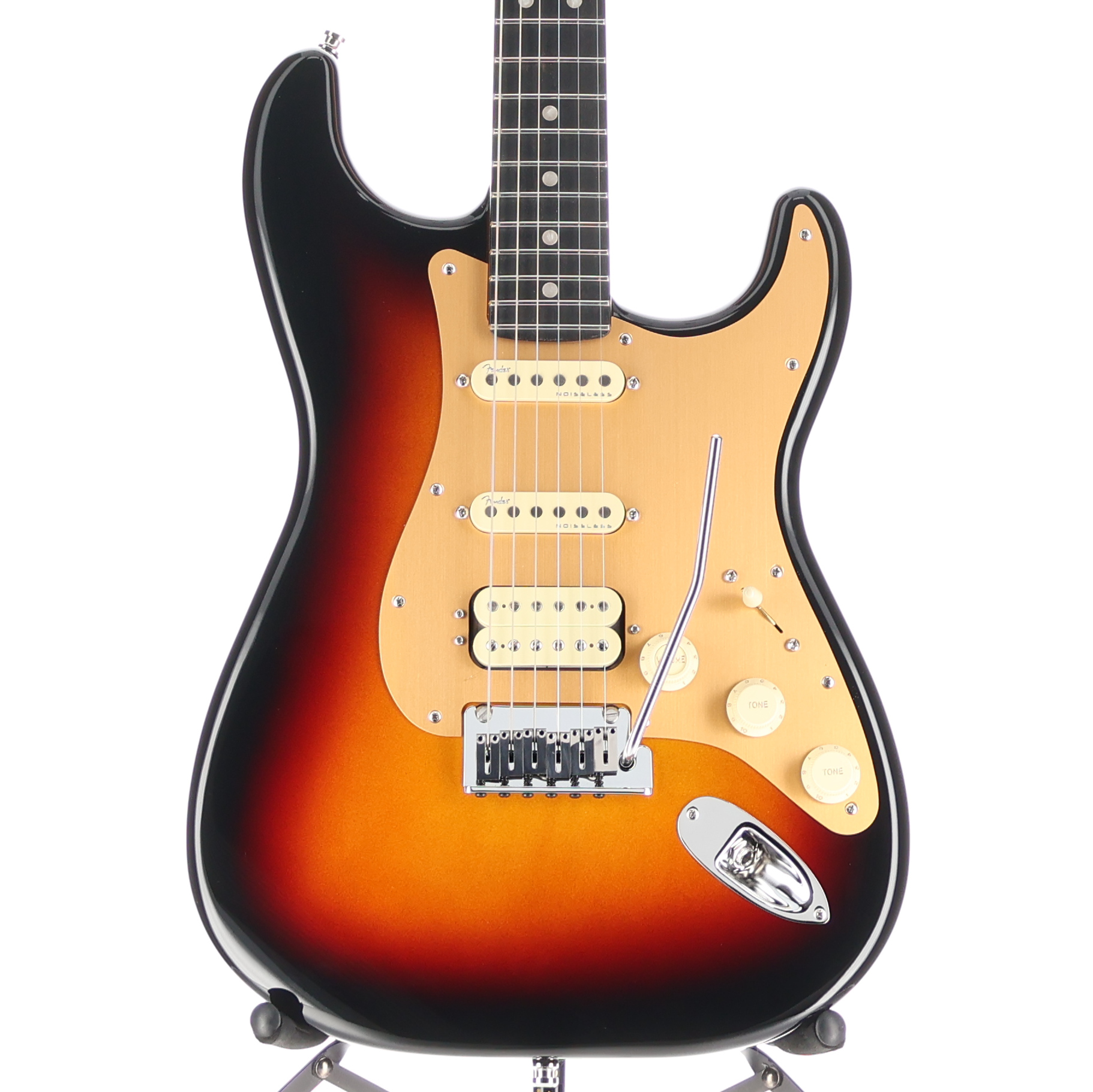 Fender American Ultra II Stratocaster HSS, Ebony Fingerboard, Ultraburst (X4) (23929)