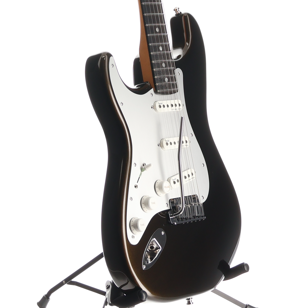 Fender American Ultra II Stratocaster® Left-Hand, Ebony Fingerboard, Texas Tea (RC2) (02309)