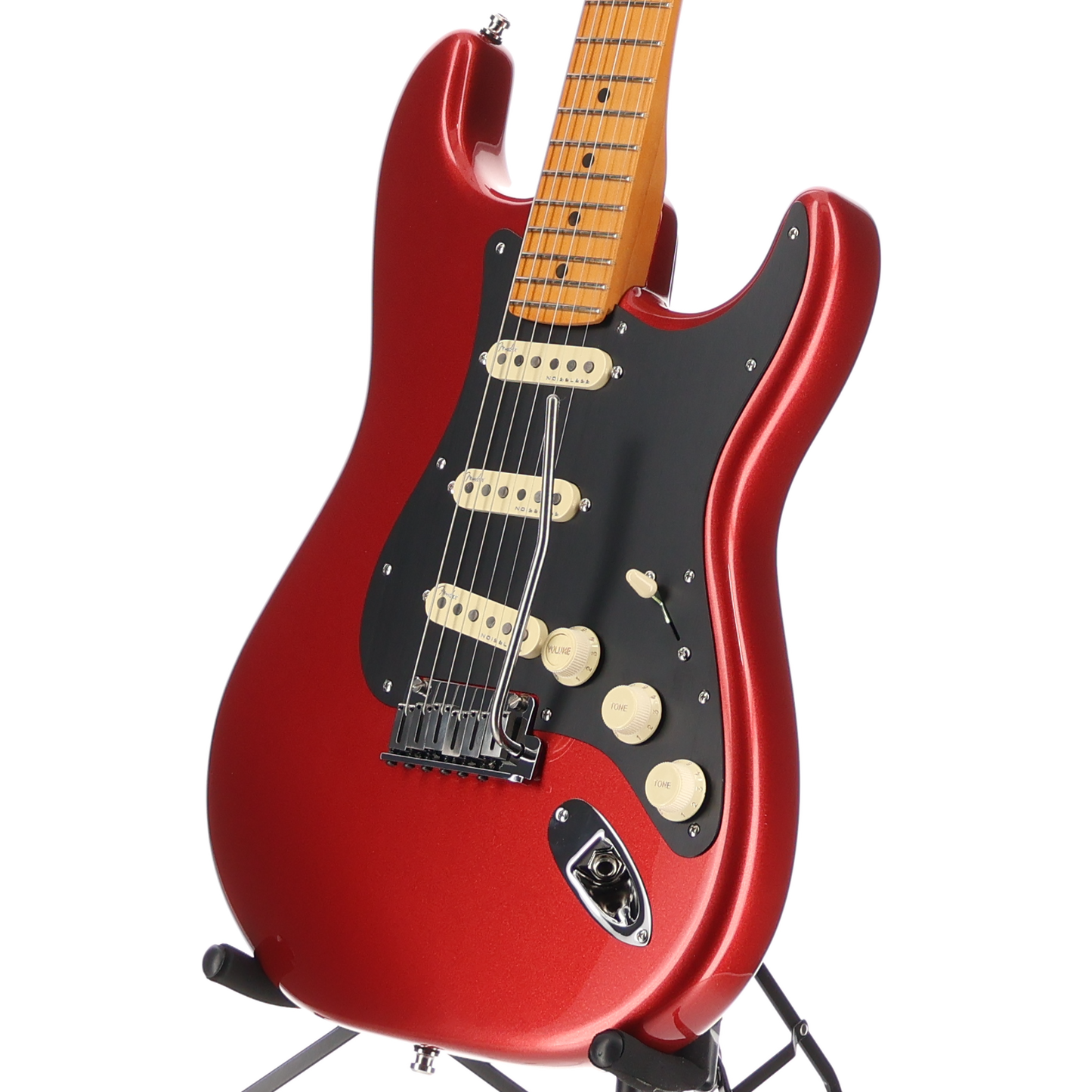 Fender American Ultra II Stratocaster, Maple Fingerboard, Sinister Red (Q10) (34396)