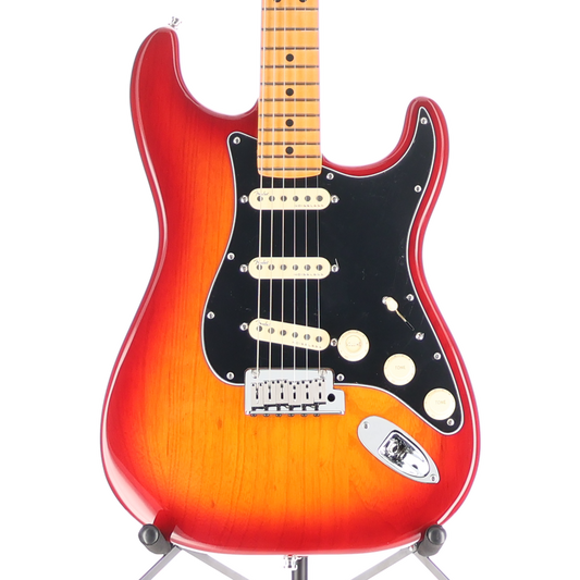 Fender American Ultra Luxe Stratocaster, Plasma Red Burst, Stage Ready (RC4) (06170)