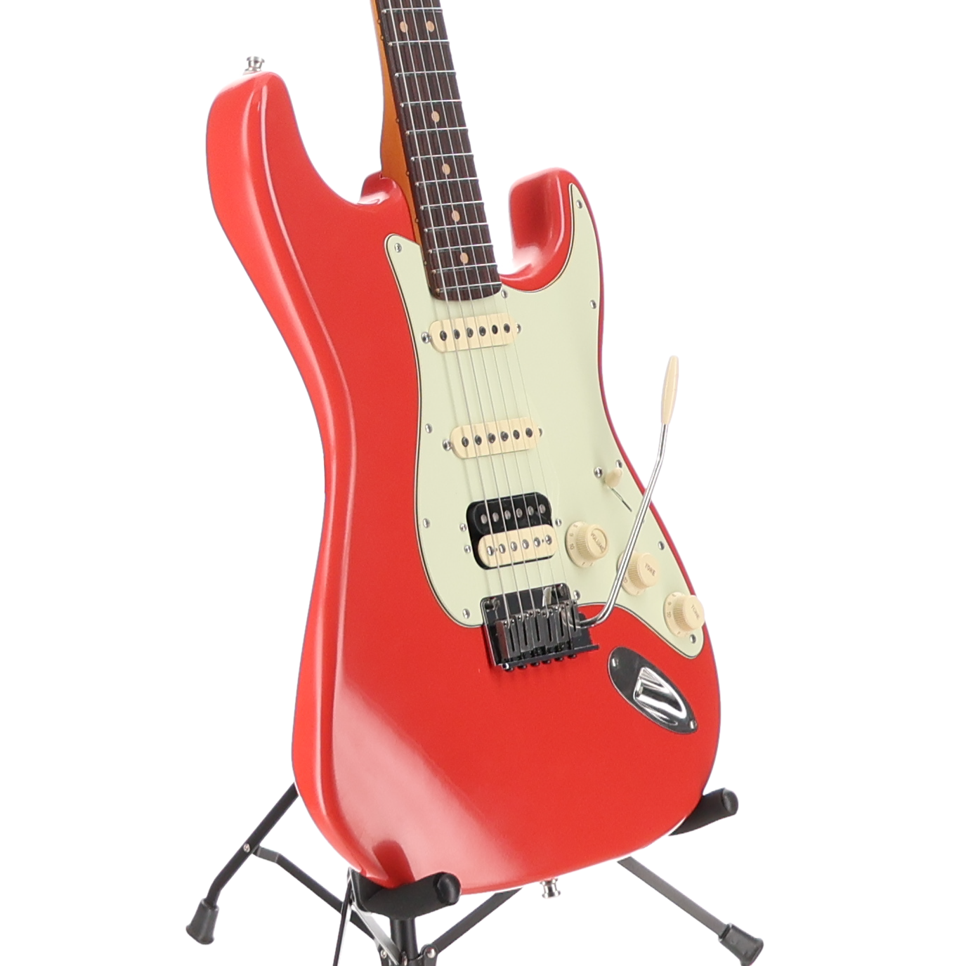 Fender American Ultra Luxe Vintage '60s Stratocaster® HSS, Rosewood Fingerboard, Fiesta Red (W10) (49862)