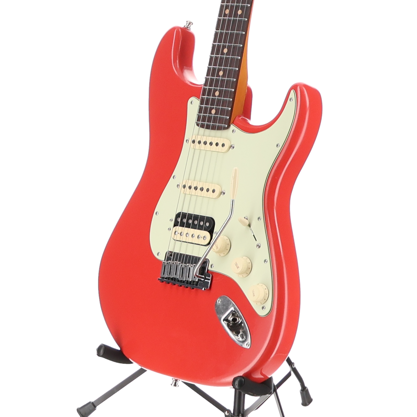 Fender American Ultra Luxe Vintage '60s Stratocaster® HSS, Rosewood Fingerboard, Fiesta Red (W10) (49862)