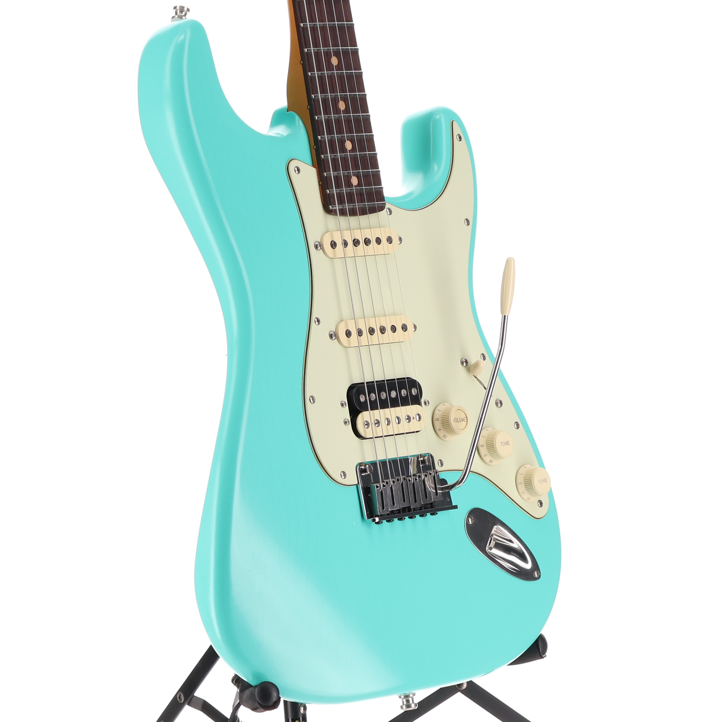 Fender American Ultra Luxe Vintage '60s Stratocaster HSS, Rosewood Fingerboard, Sea Foam Green (L9) (27960)