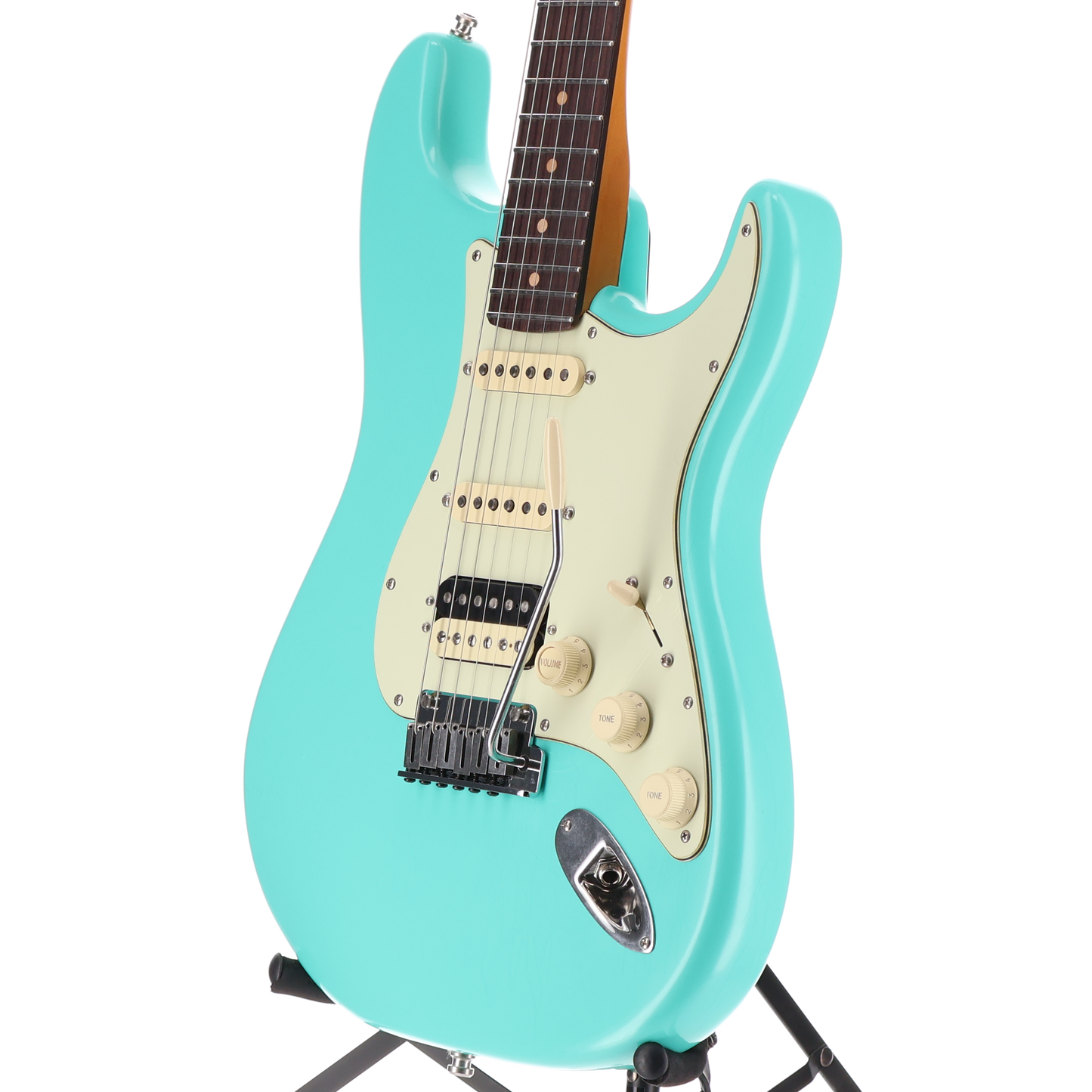 Fender American Ultra Luxe Vintage '60s Stratocaster HSS, Rosewood Fingerboard, Sea Foam Green (L9) (27960)