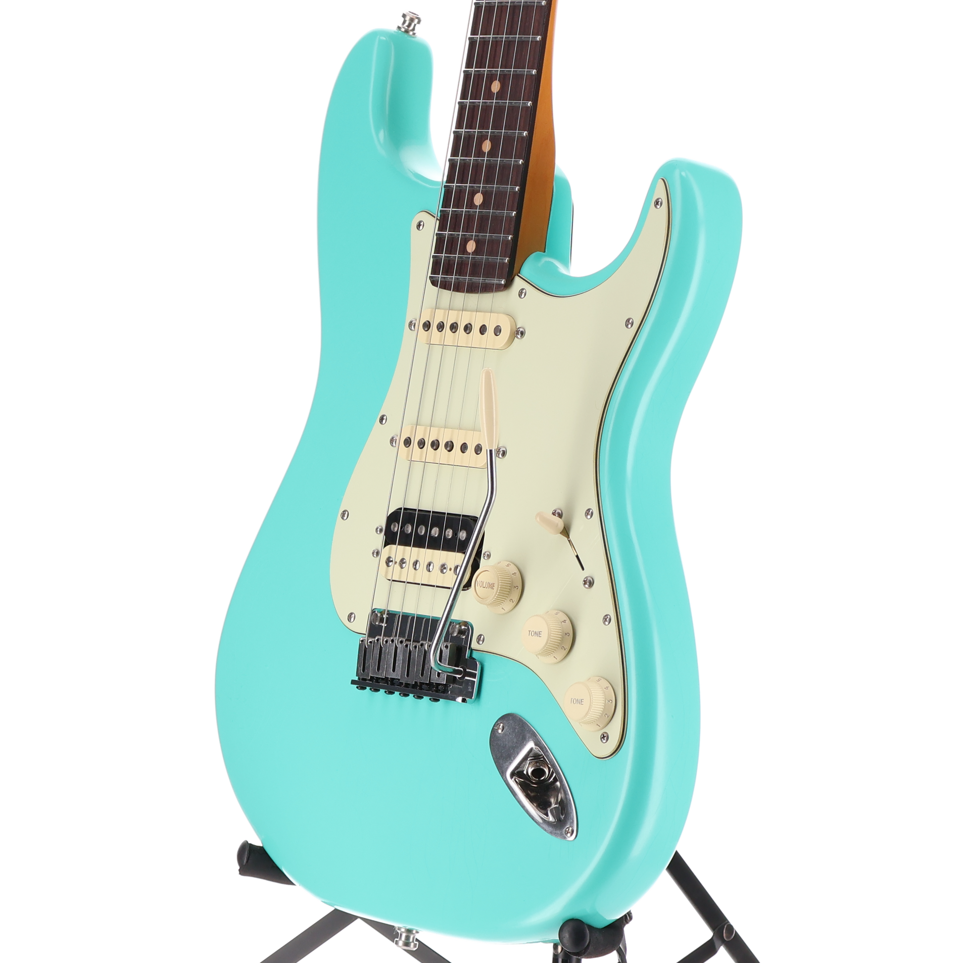 Fender American Ultra Luxe Vintage '60s Stratocaster HSS, Rosewood Fingerboard, Sea Foam Green (L9) (27960)