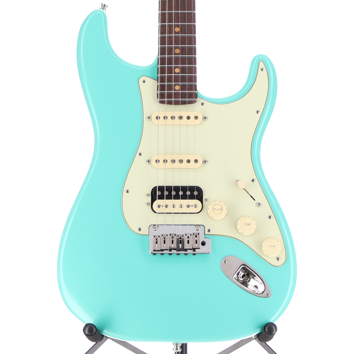 Fender American Ultra Luxe Vintage '60s Stratocaster HSS, Rosewood Fingerboard, Sea Foam Green (L9) (27960)
