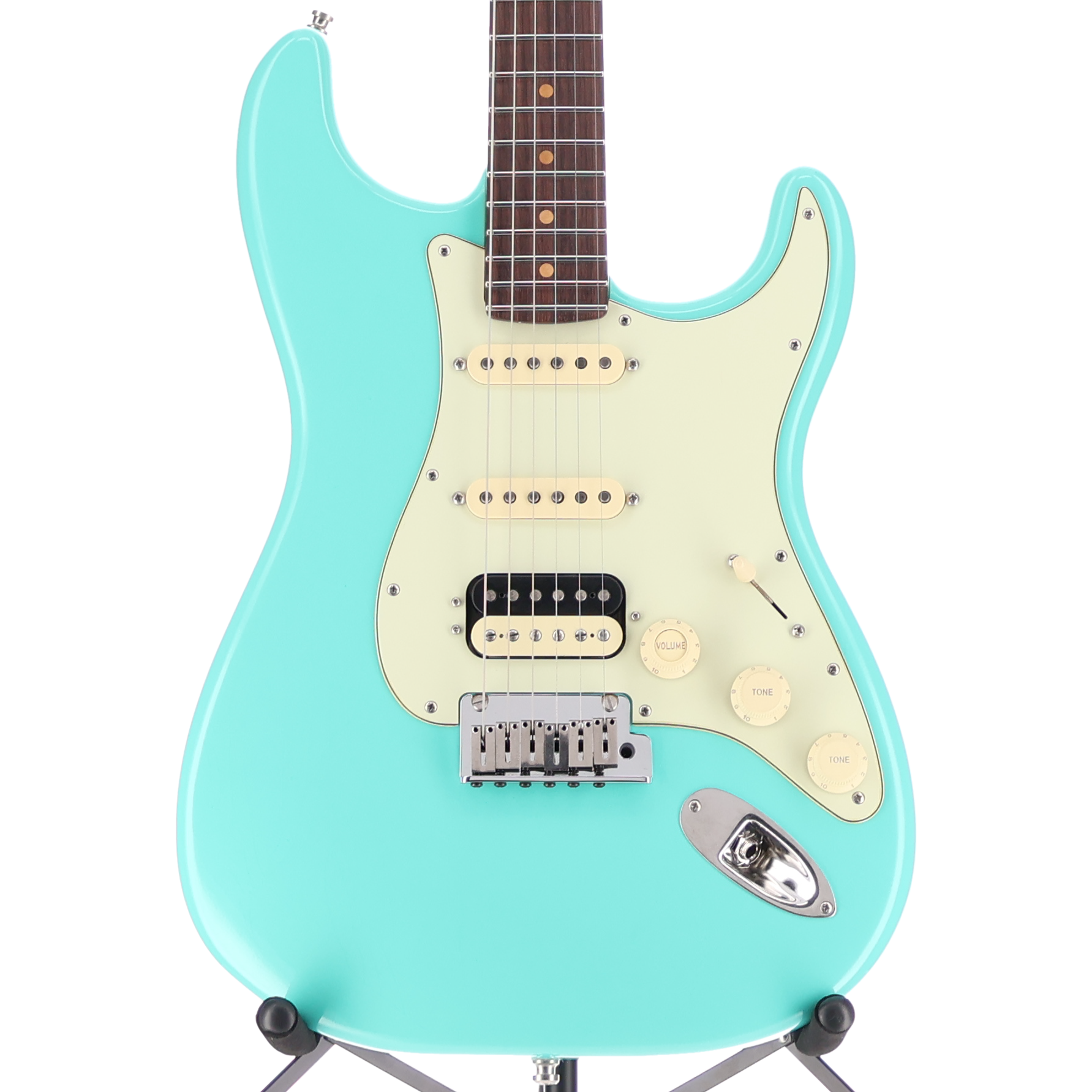 Fender American Ultra Luxe Vintage '60s Stratocaster HSS, Rosewood Fingerboard, Sea Foam Green (L9) (27960)