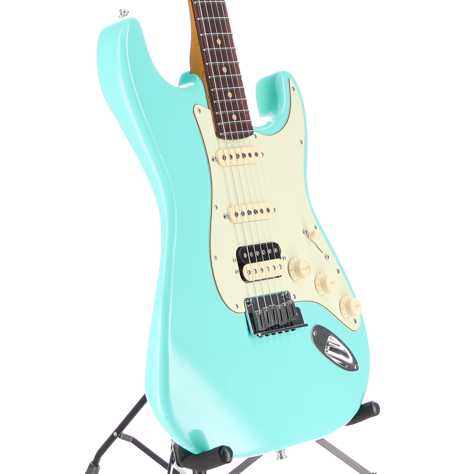 Fender American Ultra Luxe Vintage '60s Stratocaster® HSS, Rosewood Fingerboard, Sea Foam Green (RC2) (33030)