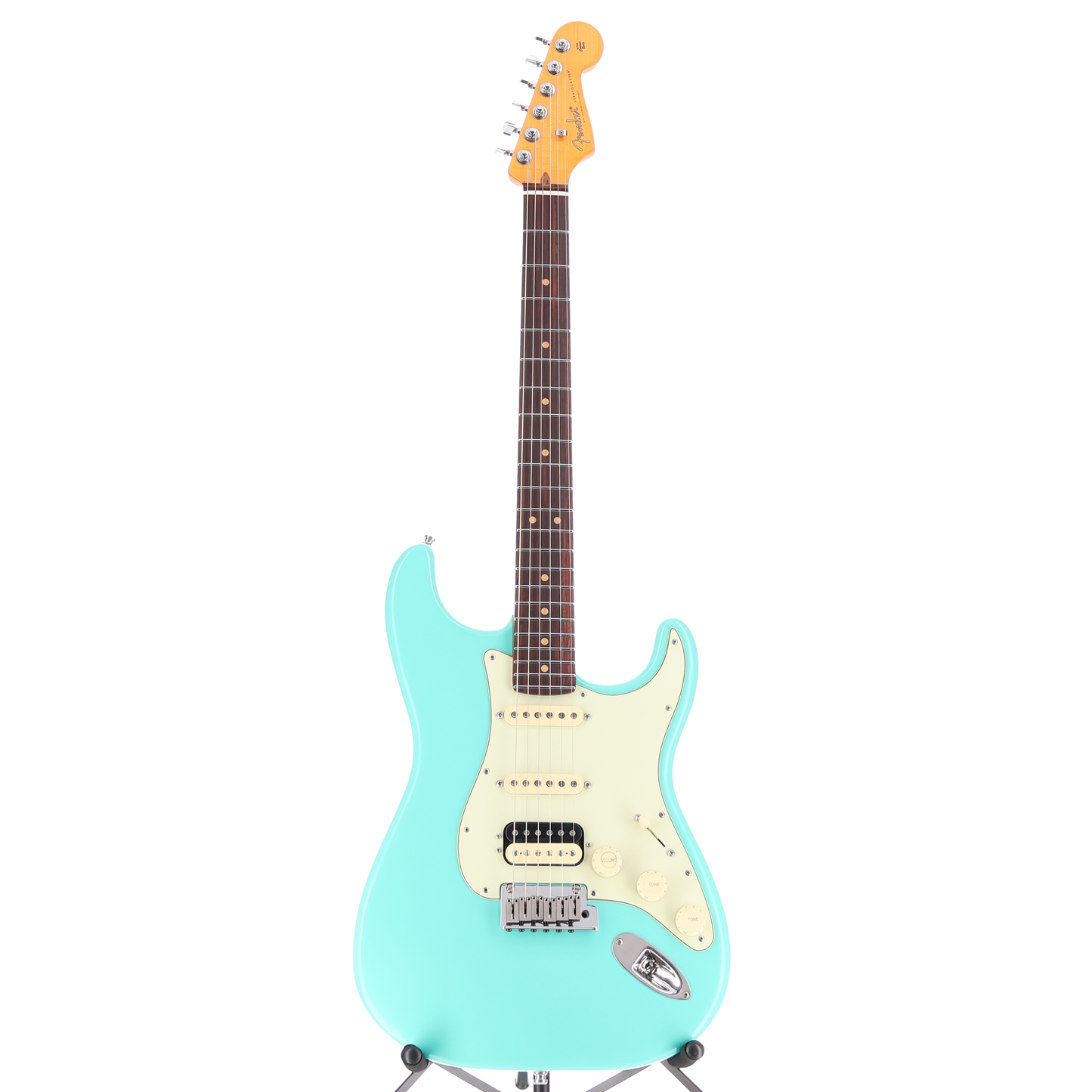 Fender American Ultra Luxe Vintage '60s Stratocaster® HSS, Rosewood Fingerboard, Sea Foam Green (RC2) (33030)