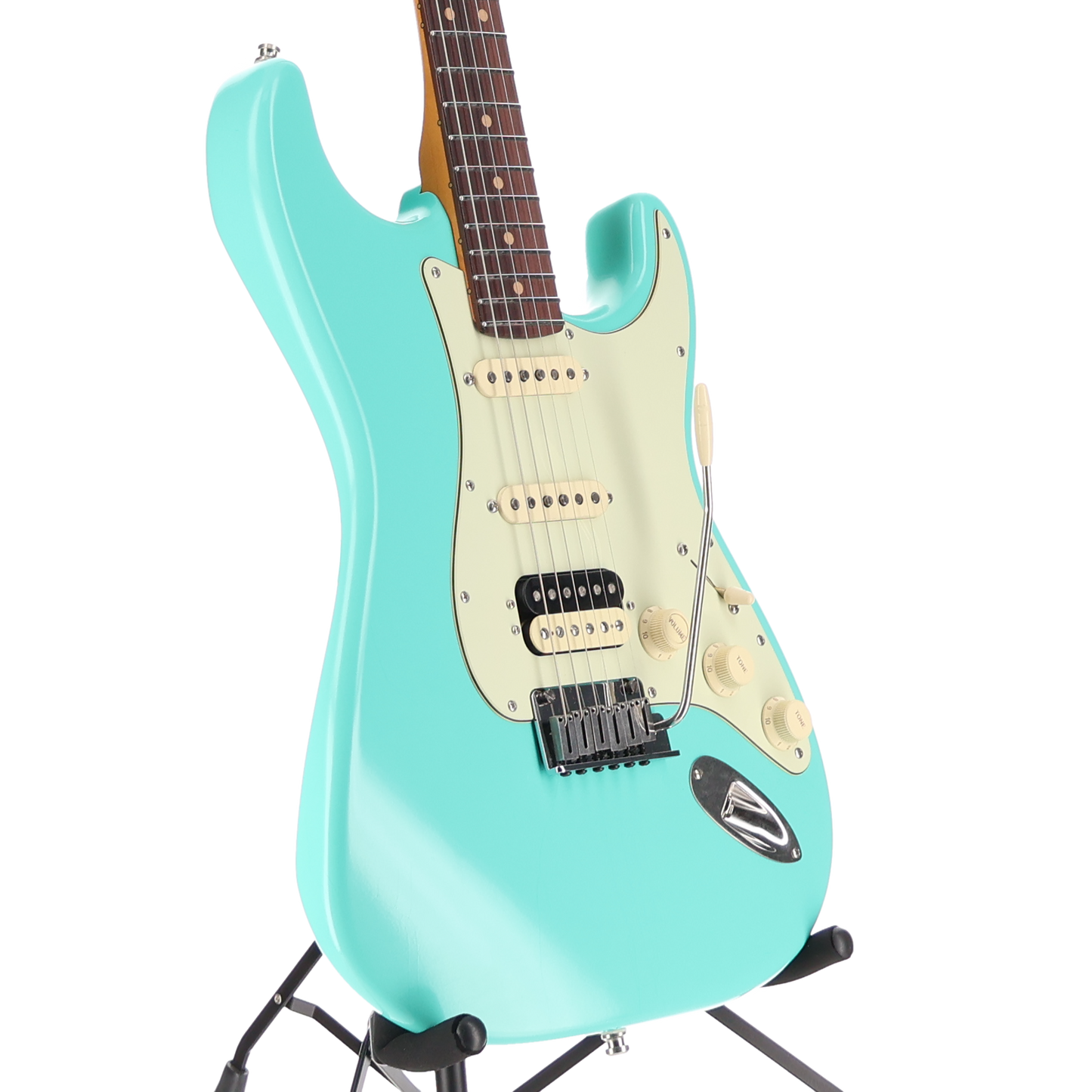 Fender American Ultra Luxe Vintage '60s Stratocaster® HSS, Rosewood Fingerboard, Sea Foam Green (T8) (49870)