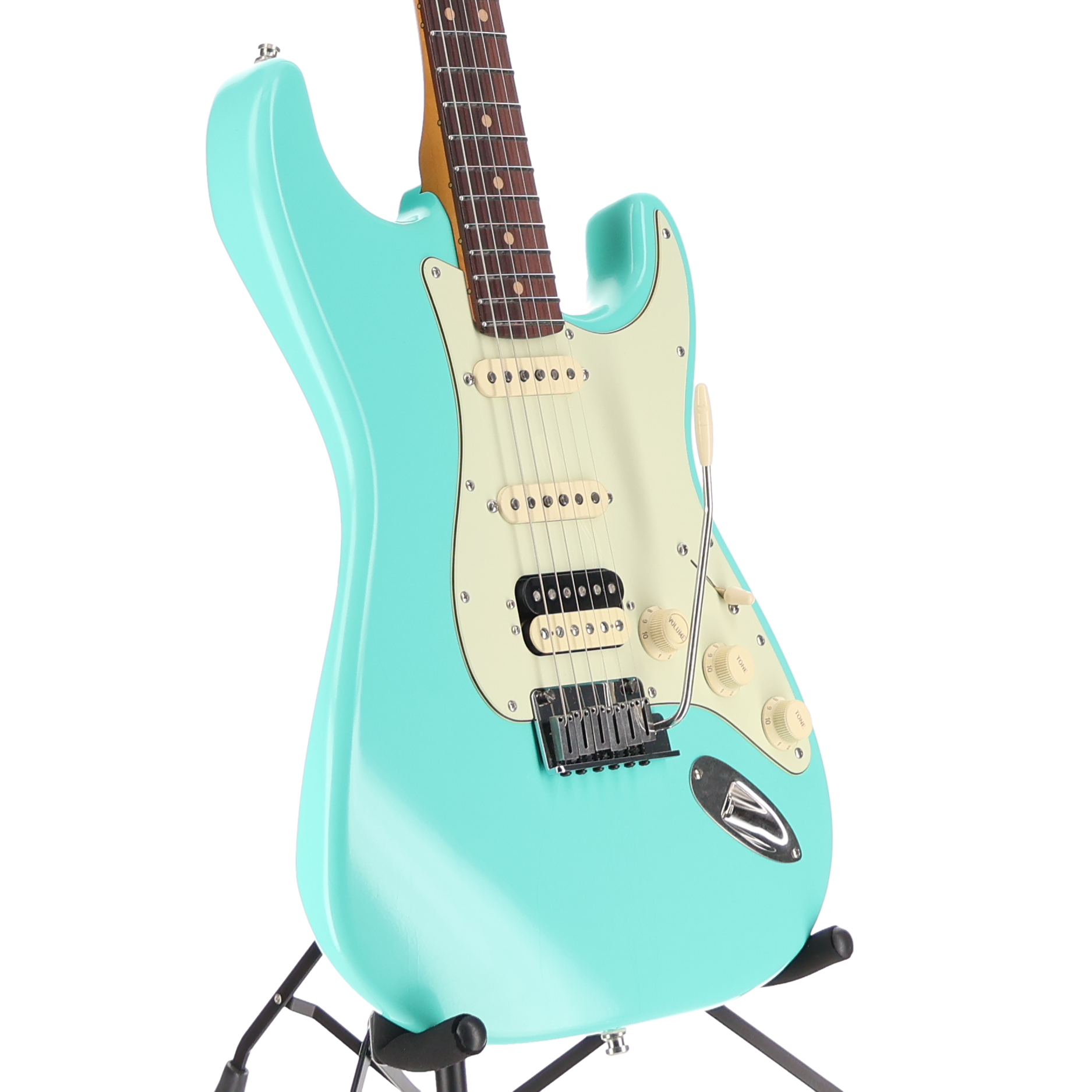 Fender American Ultra Luxe Vintage '60s Stratocaster® HSS, Rosewood Fingerboard, Sea Foam Green (T8) (49870)