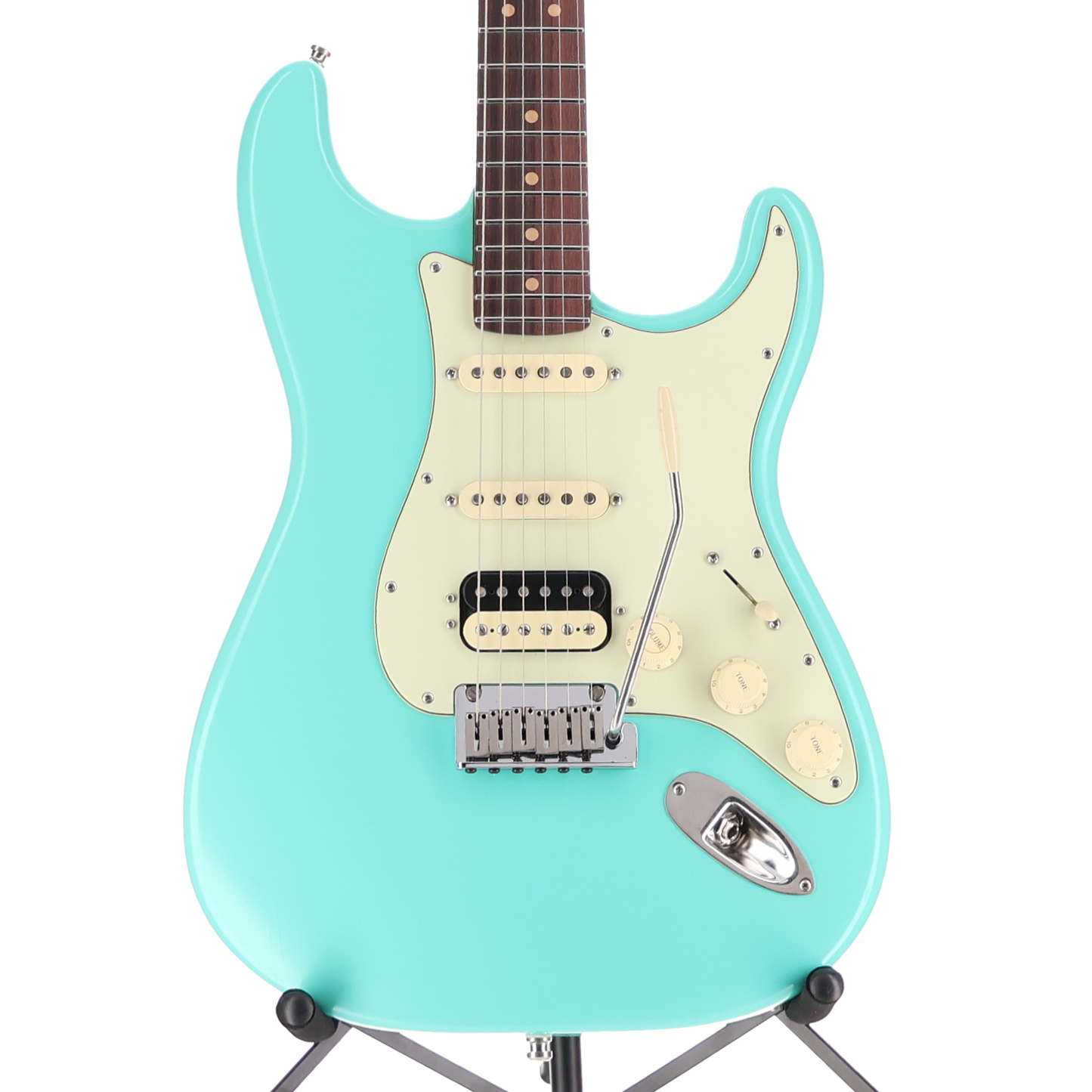 Fender American Ultra Luxe Vintage '60s Stratocaster® HSS, Rosewood Fingerboard, Sea Foam Green (T8) (49870)