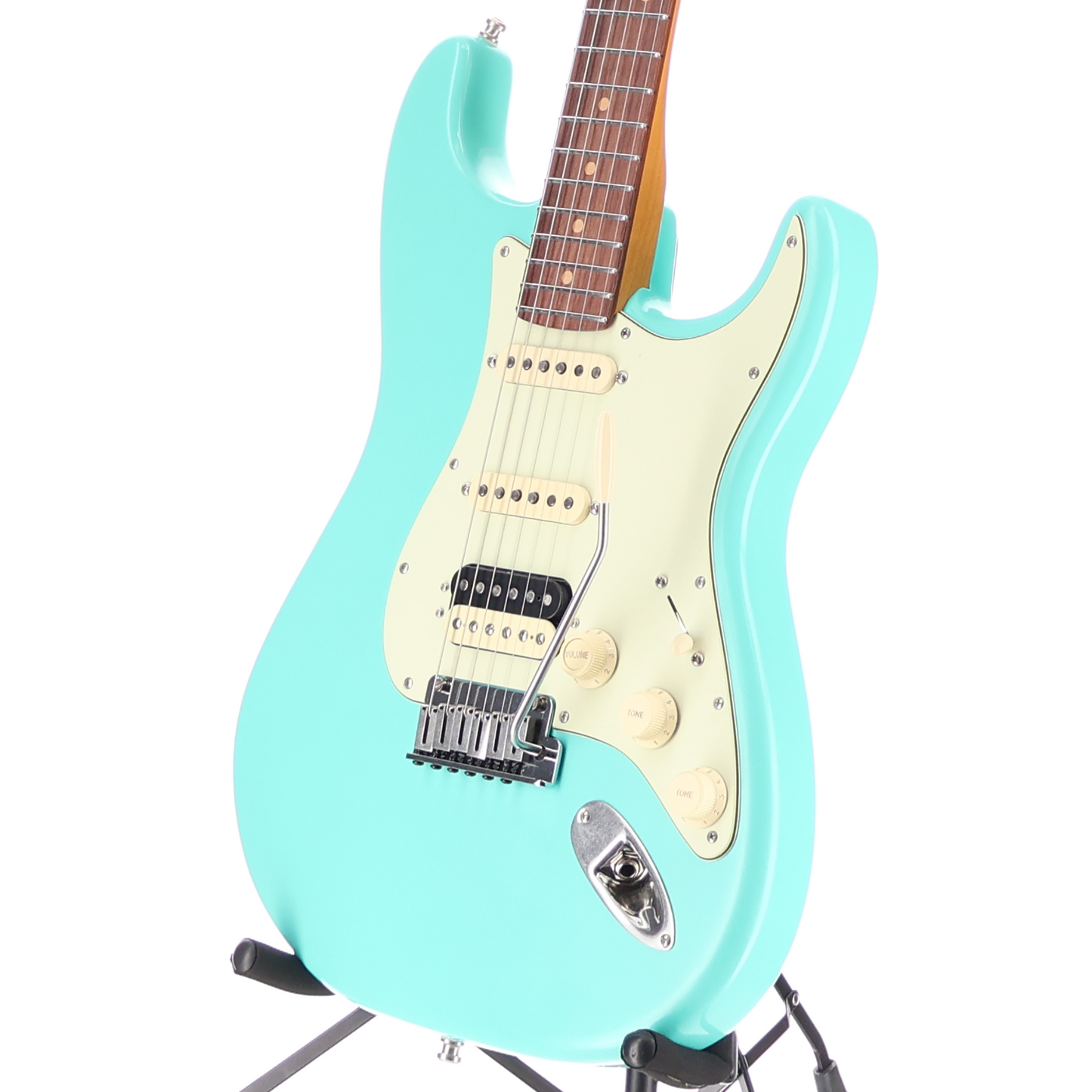 Fender American Ultra Luxe Vintage '60s Stratocaster® HSS, Rosewood Fingerboard, Sea Foam Green (Y7) (07845)