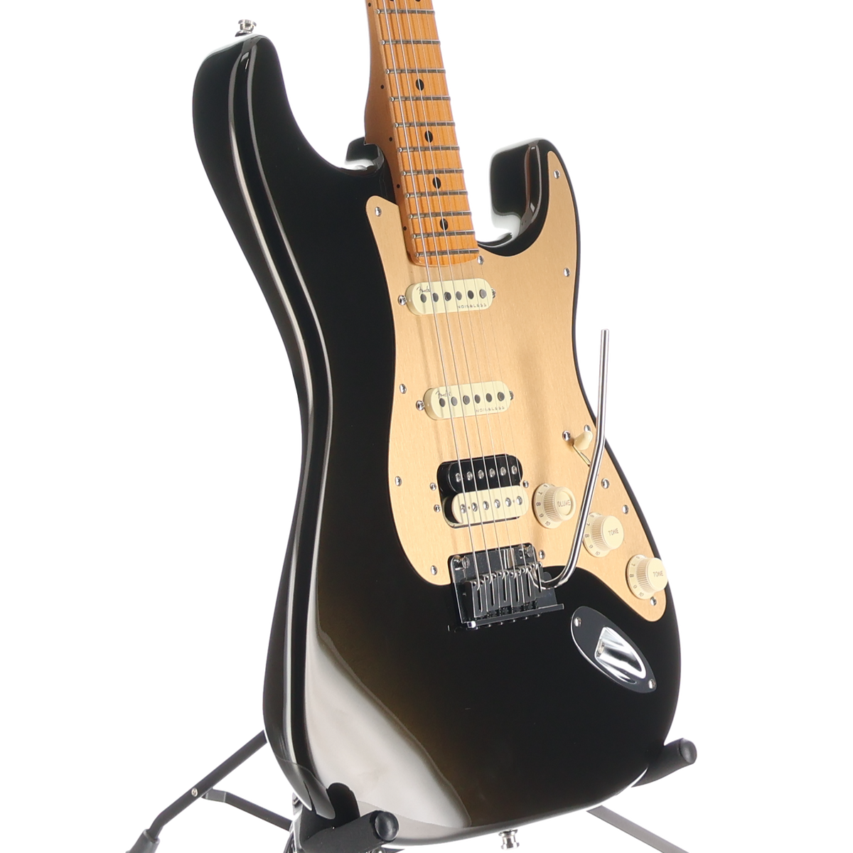 Fender American Ultra Stratocaster HSS, Maple Fingerboard, Texas Tea (U9) (77852)