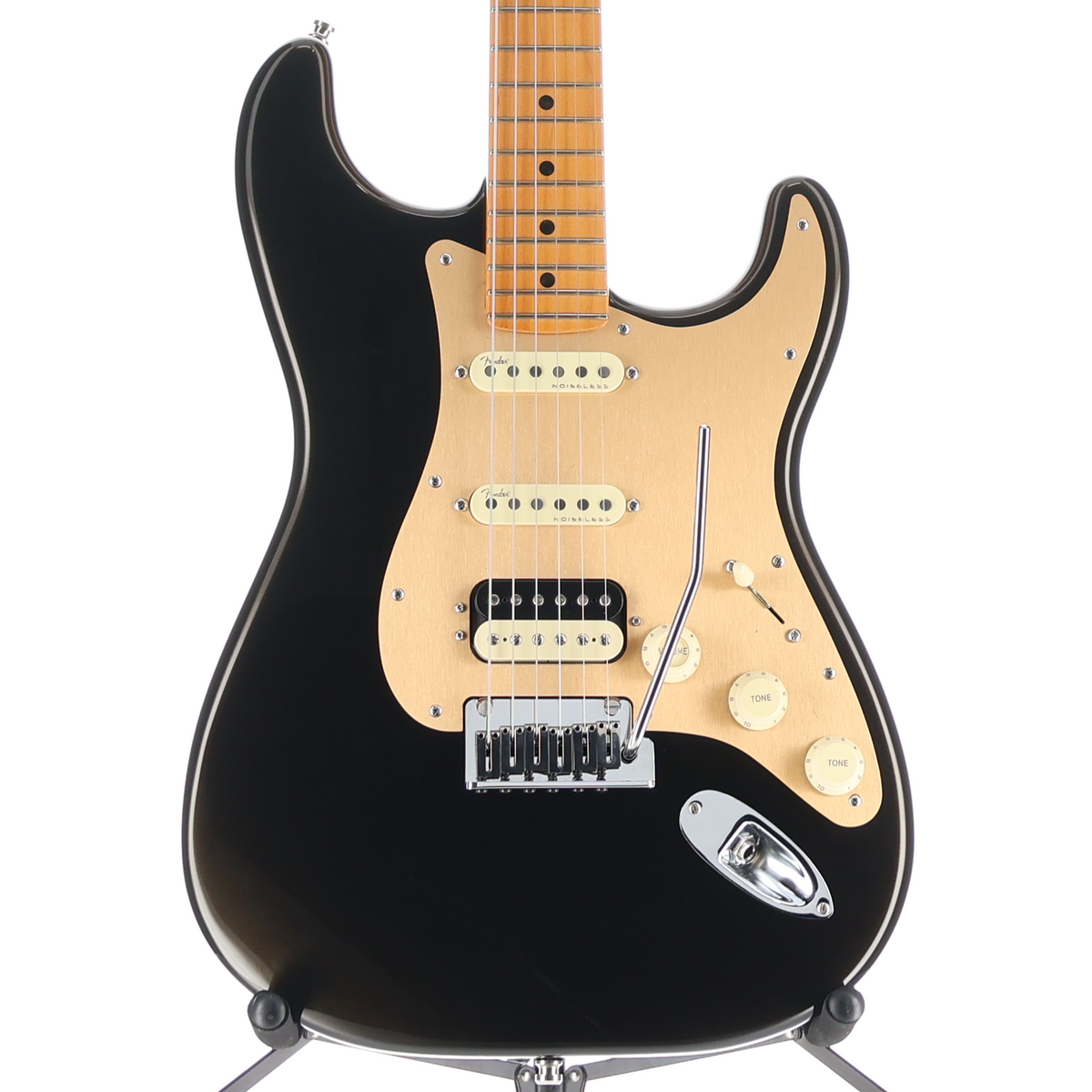 Fender American Ultra Stratocaster HSS, Maple Fingerboard, Texas Tea (U9) (77852)