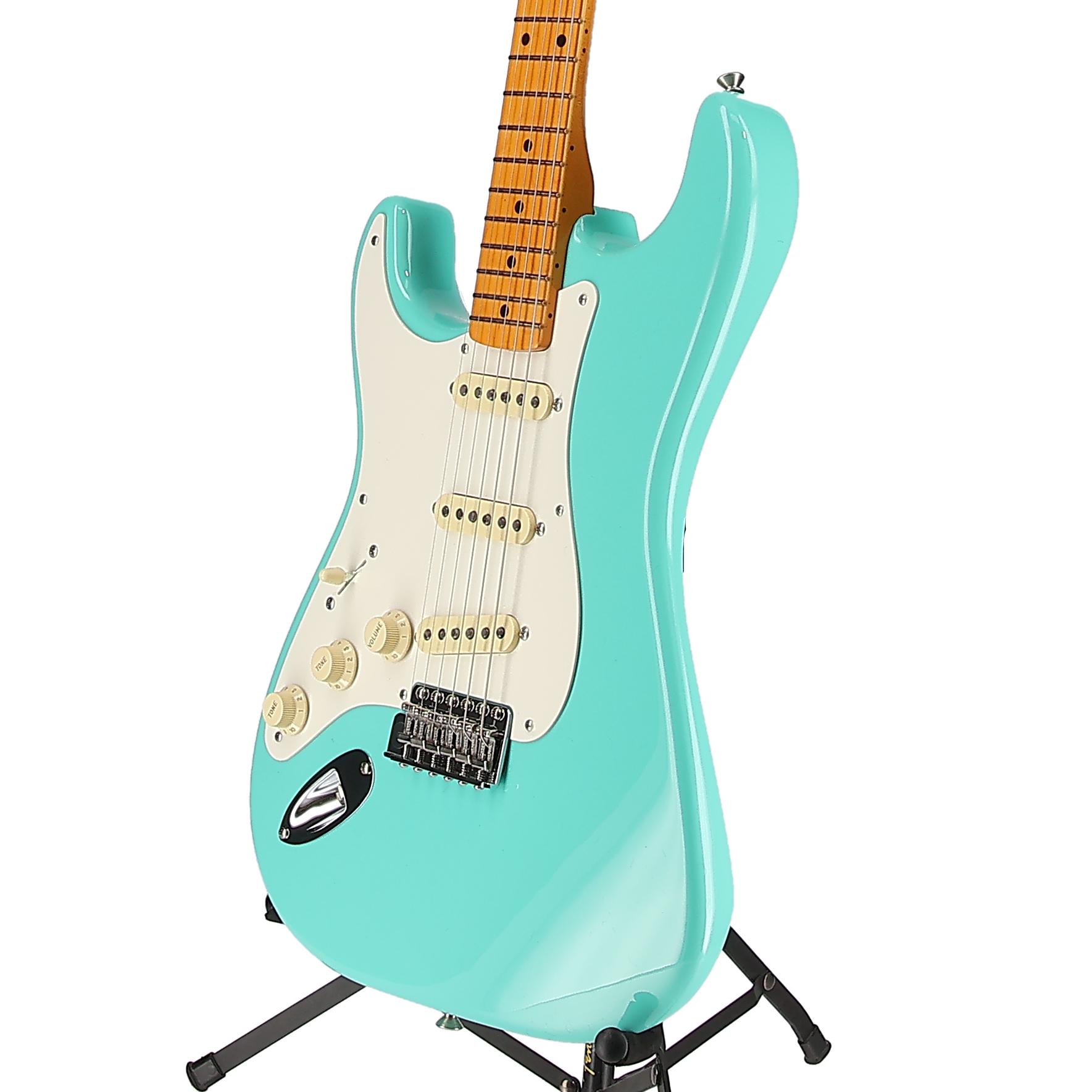 Fender American Vintage II 1957 Stratocaster Left-Hand, Maple Fingerboard, Sea Foam Green (EE5) (09610)