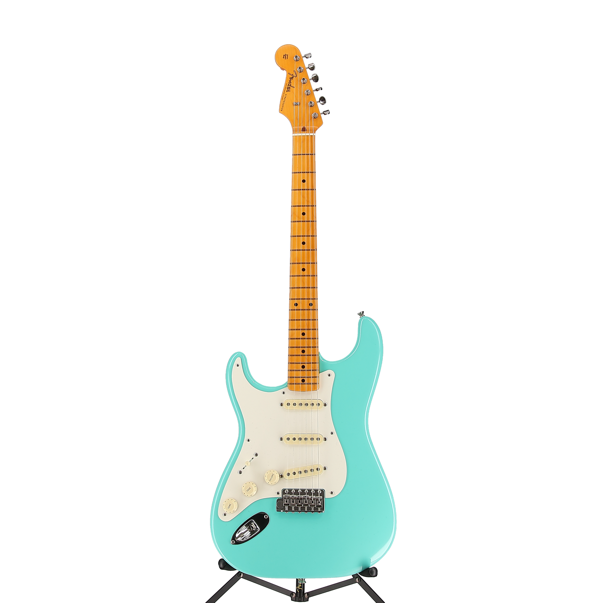 Fender American Vintage II 1957 Stratocaster Left-Hand, Maple Fingerboard, Sea Foam Green (EE5) (09610)