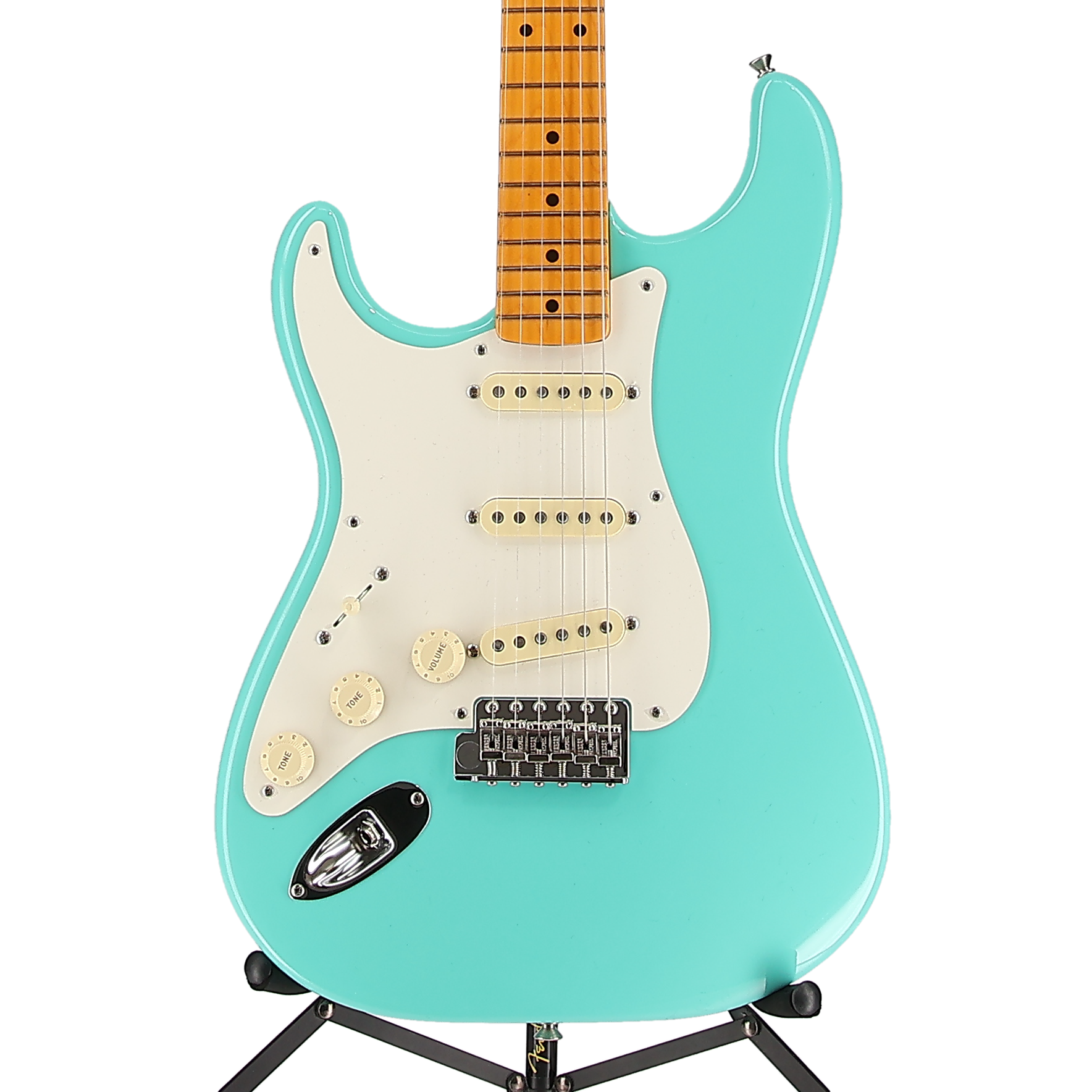 Fender American Vintage II 1957 Stratocaster Left-Hand, Maple Fingerboard, Sea Foam Green (EE5) (09610)
