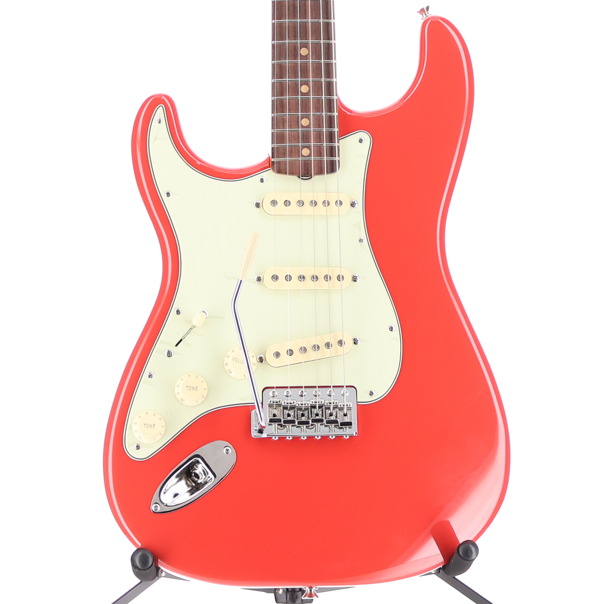 Fender American Vintage II 1961 Stratocaster Left-Hand, Rosewood Fingerboard, Fiesta Red (O2) (02368)