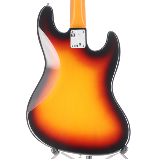 Fender American Vintage II 1966 Jazz Bass Left-Hand, Rosewood Fingerboard, 3-Color Sunburst (RC2) (14875)
