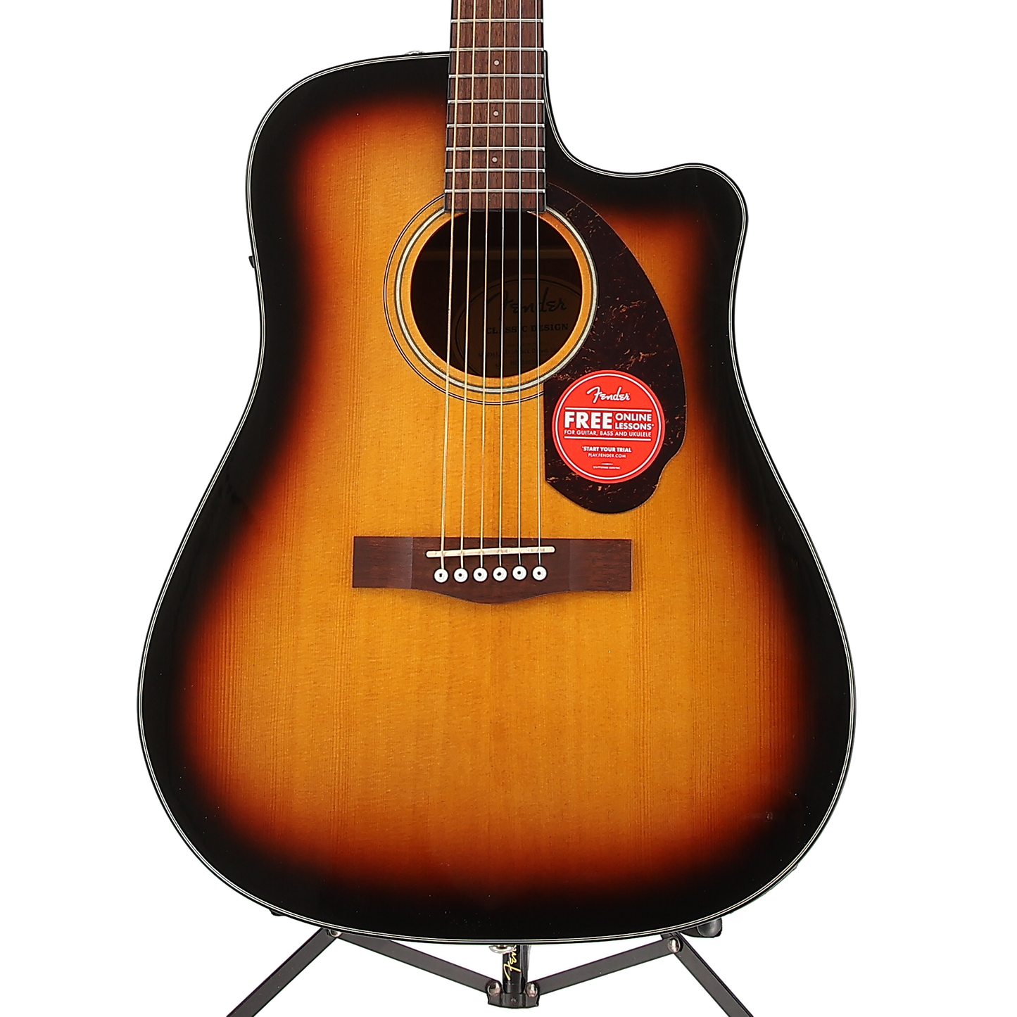 Fender CD-140SCE Dreadnought, Walnut Fingerboard, Sunburst (EA6) (62892)