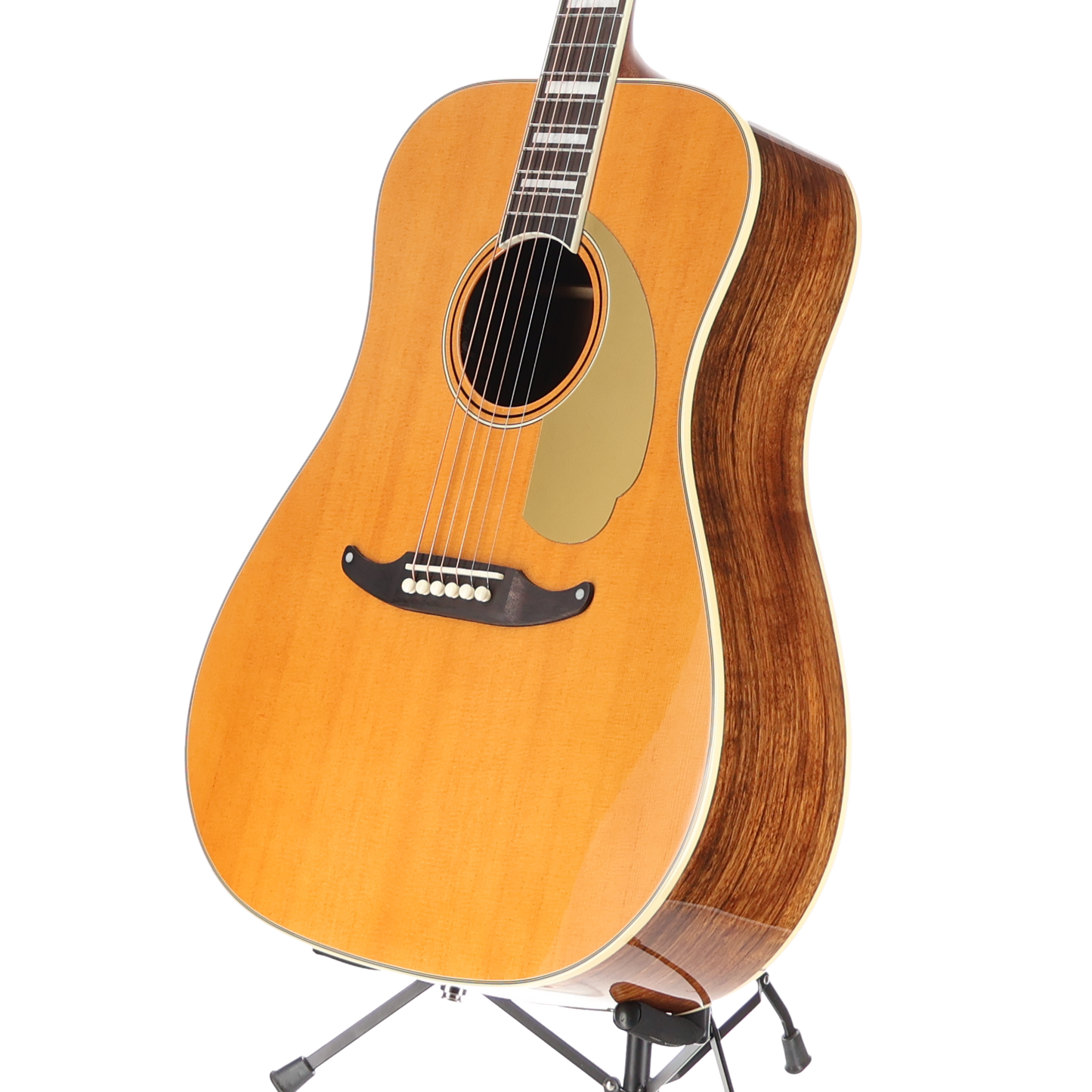 Fender California Vintage King Acoustic Electric Guitar WC/ Gold Pick guard Aged Natural (P) (03637)